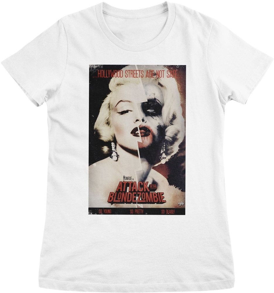 Marilyn Monroe T-Shirt In Attack Of The Blonde Zombie Girly Tee