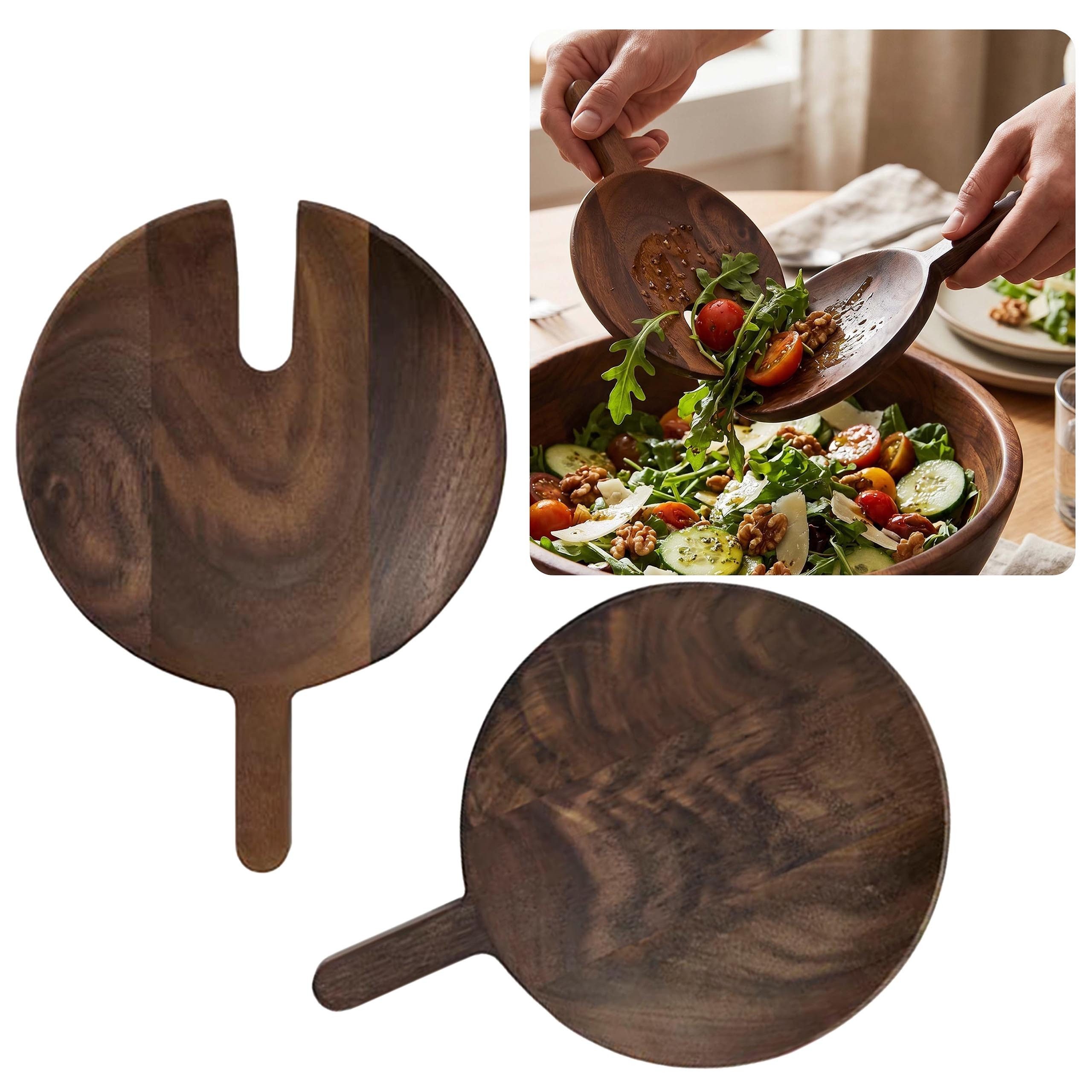 IKEA Servierteller OLIVTRAST Holz-Servierlöffel zum Anrichten, 16 cm, IKEA