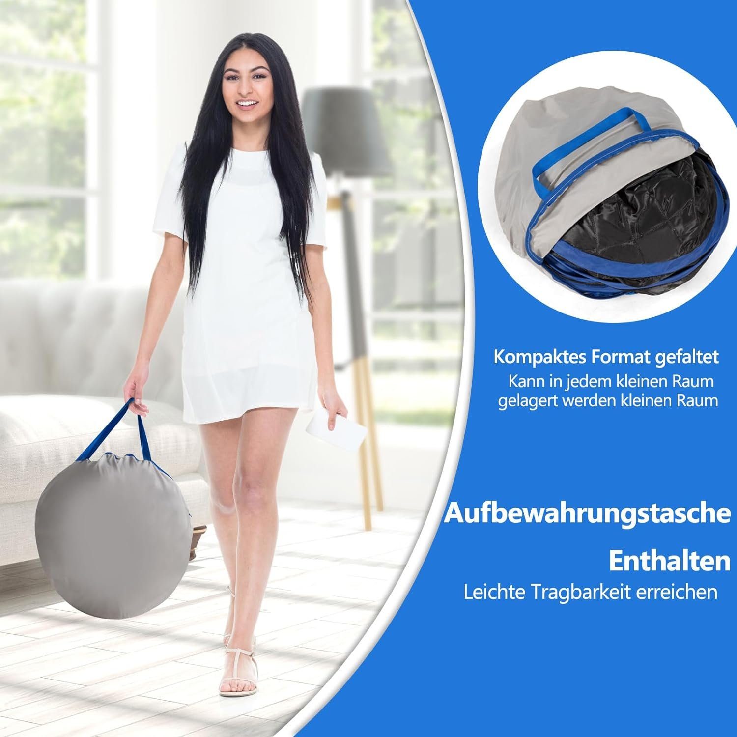 KOMFOTTEU Sauna Dampfsauna, 9 einstellbare Temperaturstufen, 2L günstig online kaufen