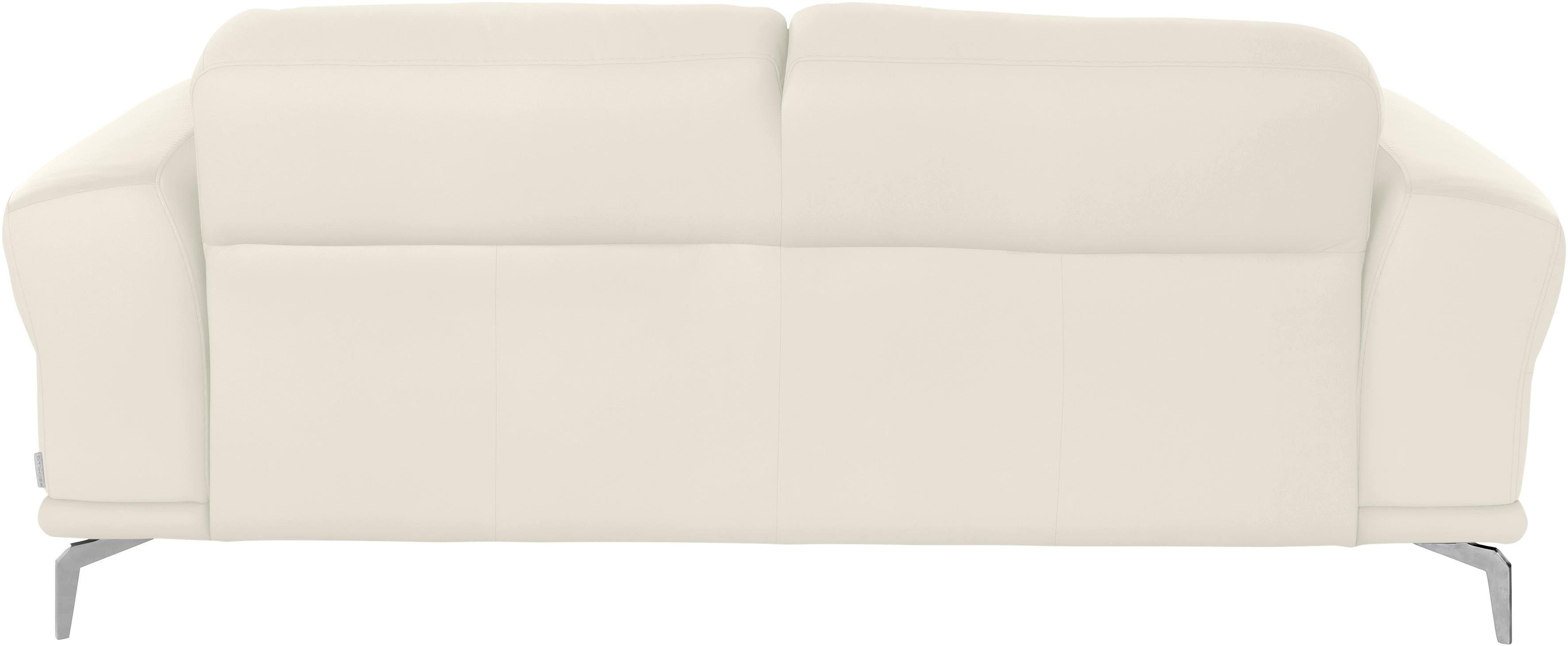 2-Sitzer Metallfüßen cm montanaa, in W.SCHILLIG 192 glänzend, Breite mit Chrom