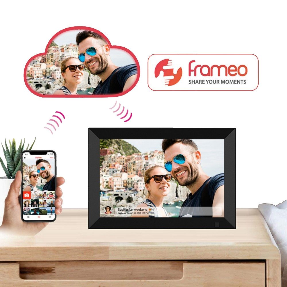 PRIISF Digitaler Fotorahmen WiFi-Fotoübertragung Elektronischer FotoRahmen günstig online kaufen