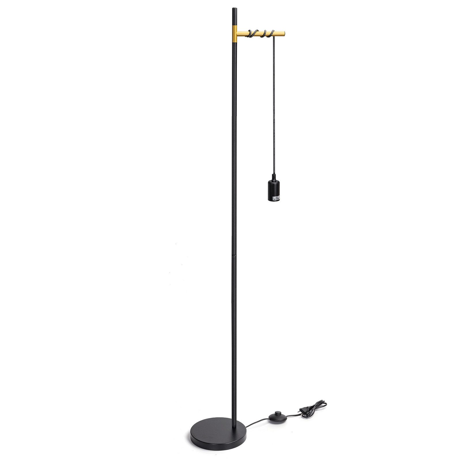 Aigostar Stehlampe Retro Stehlampe mit 180cm Kabel, Fußschalter (Ohne Leuch günstig online kaufen