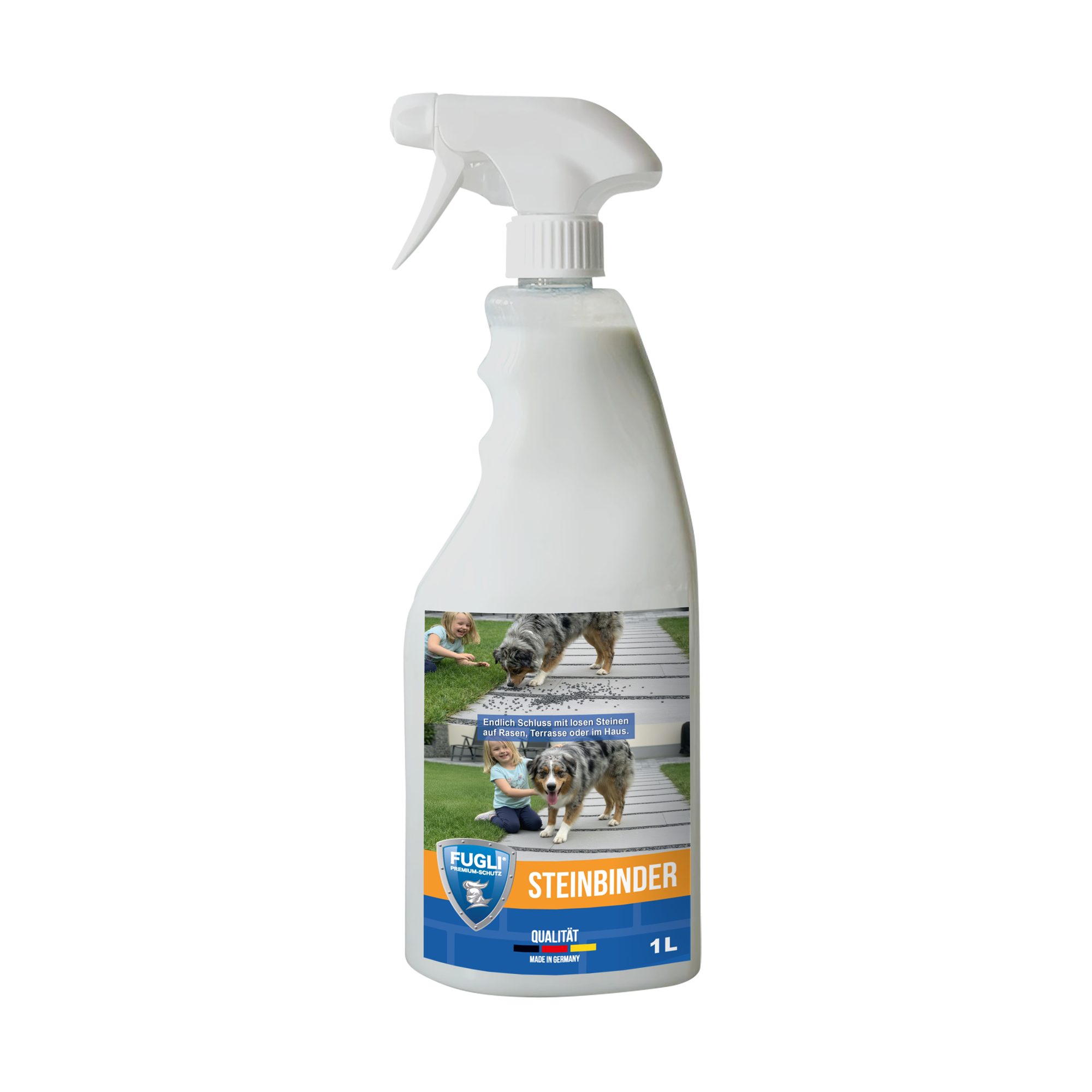 FUGLI® Zierkies Steinbinder für Kies und Splitt 1l, Befestigt dauerhaft, wasserdurchlässig