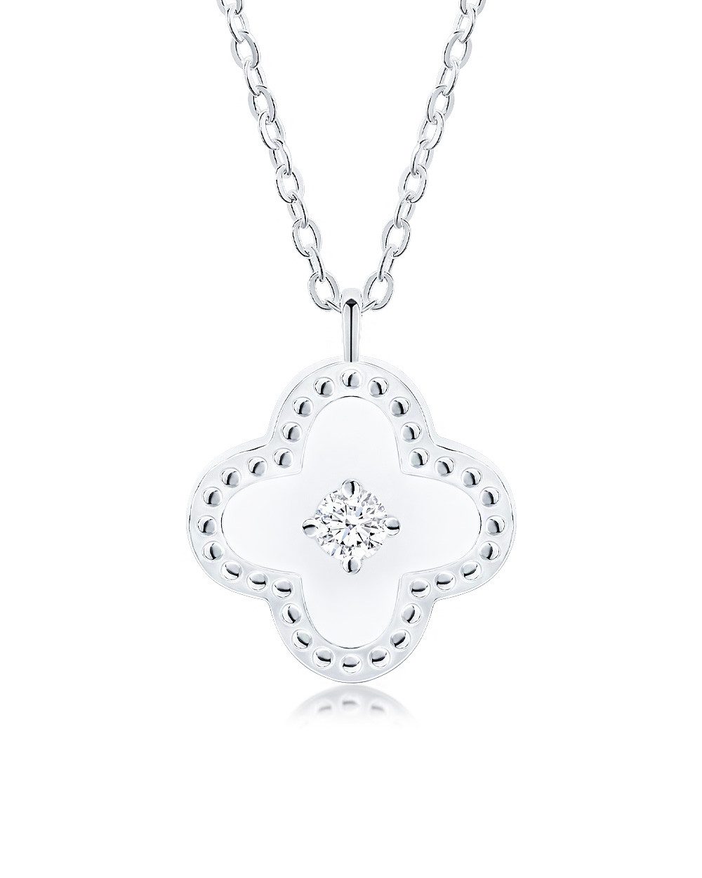 DANIEL CLIFFORD Kette mit Anhänger 'Madlen' Damen Halskette Silber 925 Clov günstig online kaufen