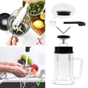 Duronic Standmixer, BL1200T Standmixer, 1,8 L Tritan Krug, Elektrischer Mixer 1200 W, Entsafter Edelstahlklingen, Smoothie Maker, Crush Ice Funktion, Protein Fitness, Babynahrung Blender Hochleitungsmixer