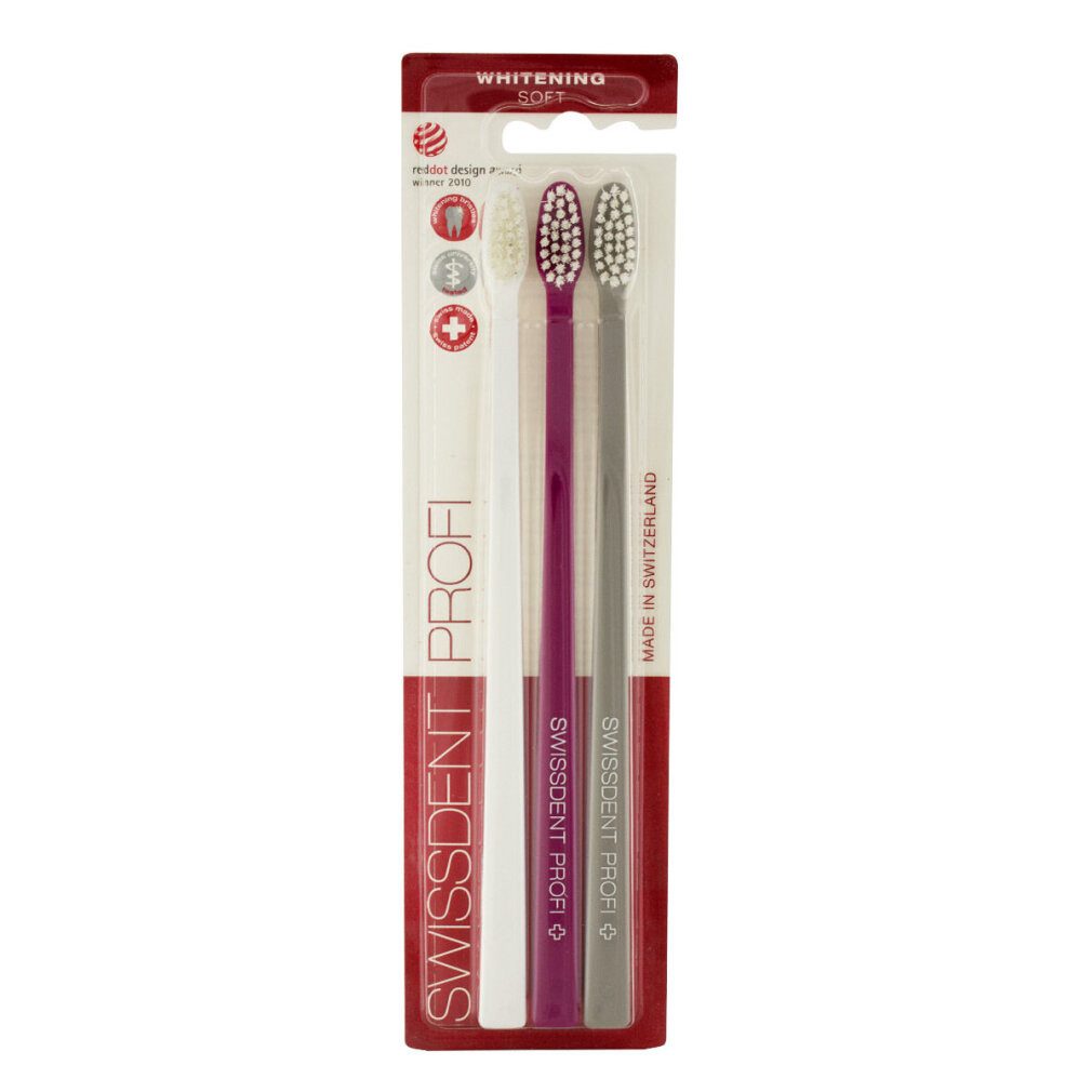 Swissdent Zahnbürste Zahnbürste Whitening Trio Soft 2 1 Gratis bala1 2 Ra a3 4ova1 2 A