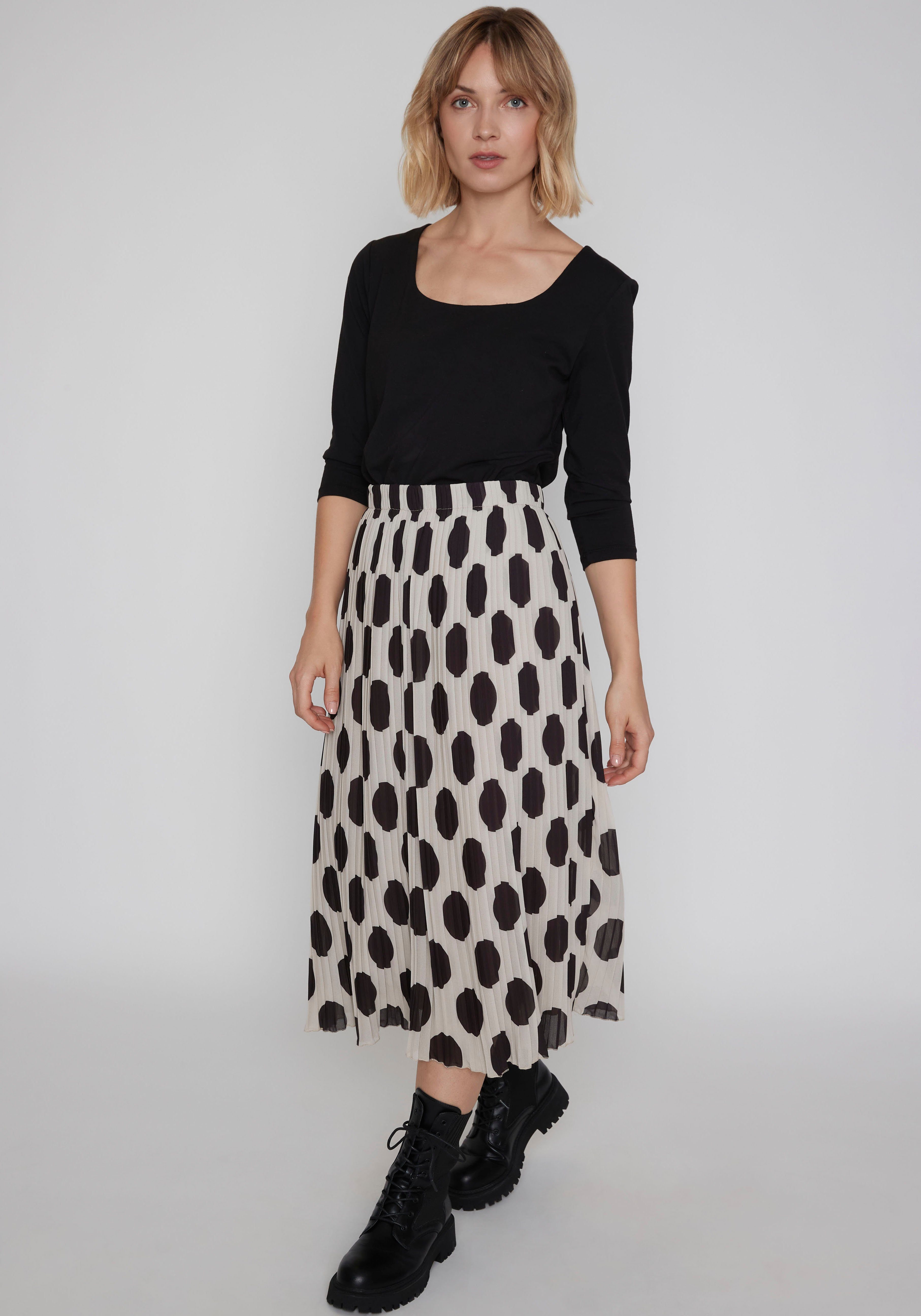 ZABAIONE Plisseerock Skirt Co44ra