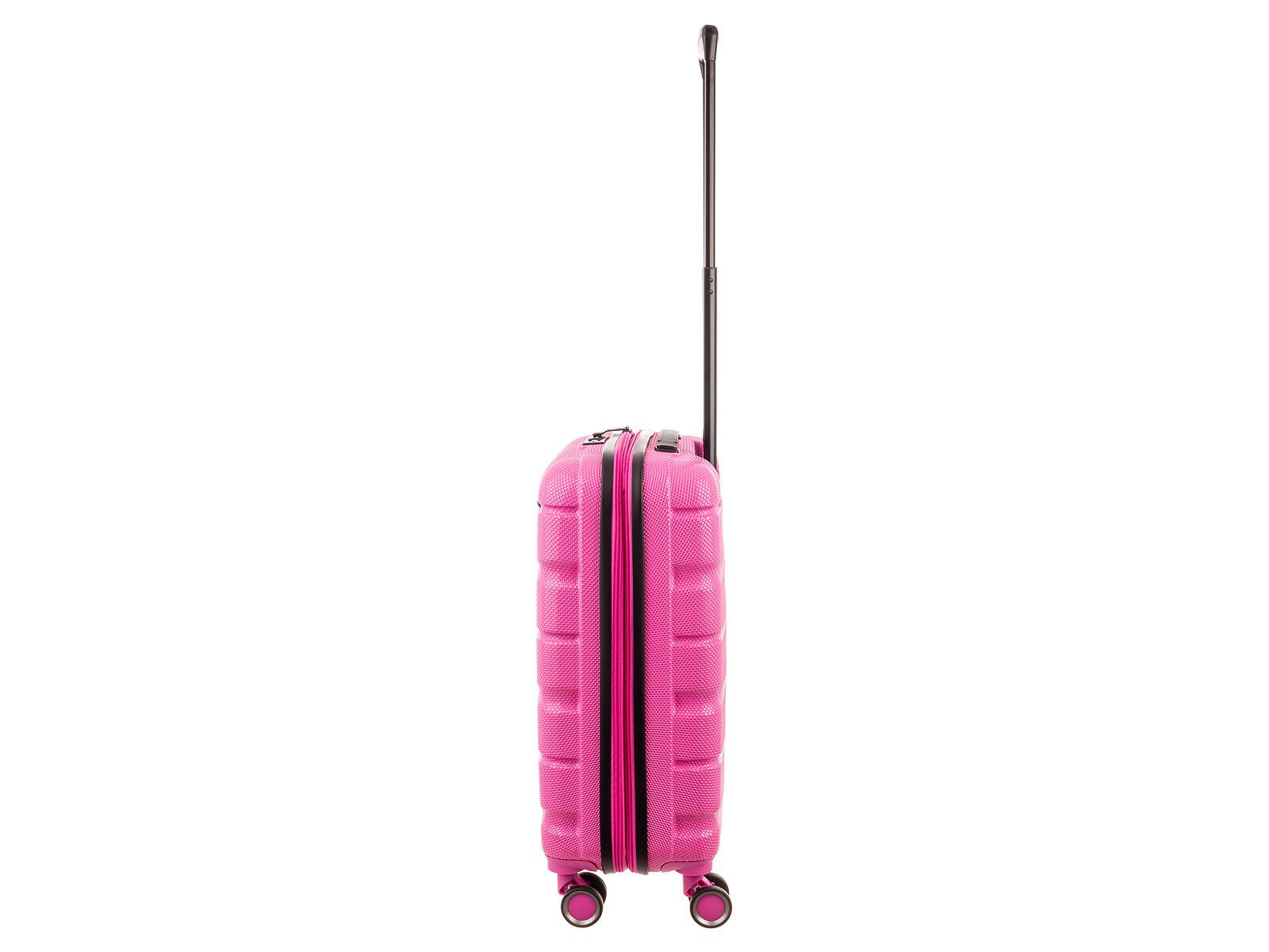Franky Handgepäckkoffer ABS13 55er Trolley Hartschale, 4 Rollen, Dehnfalte