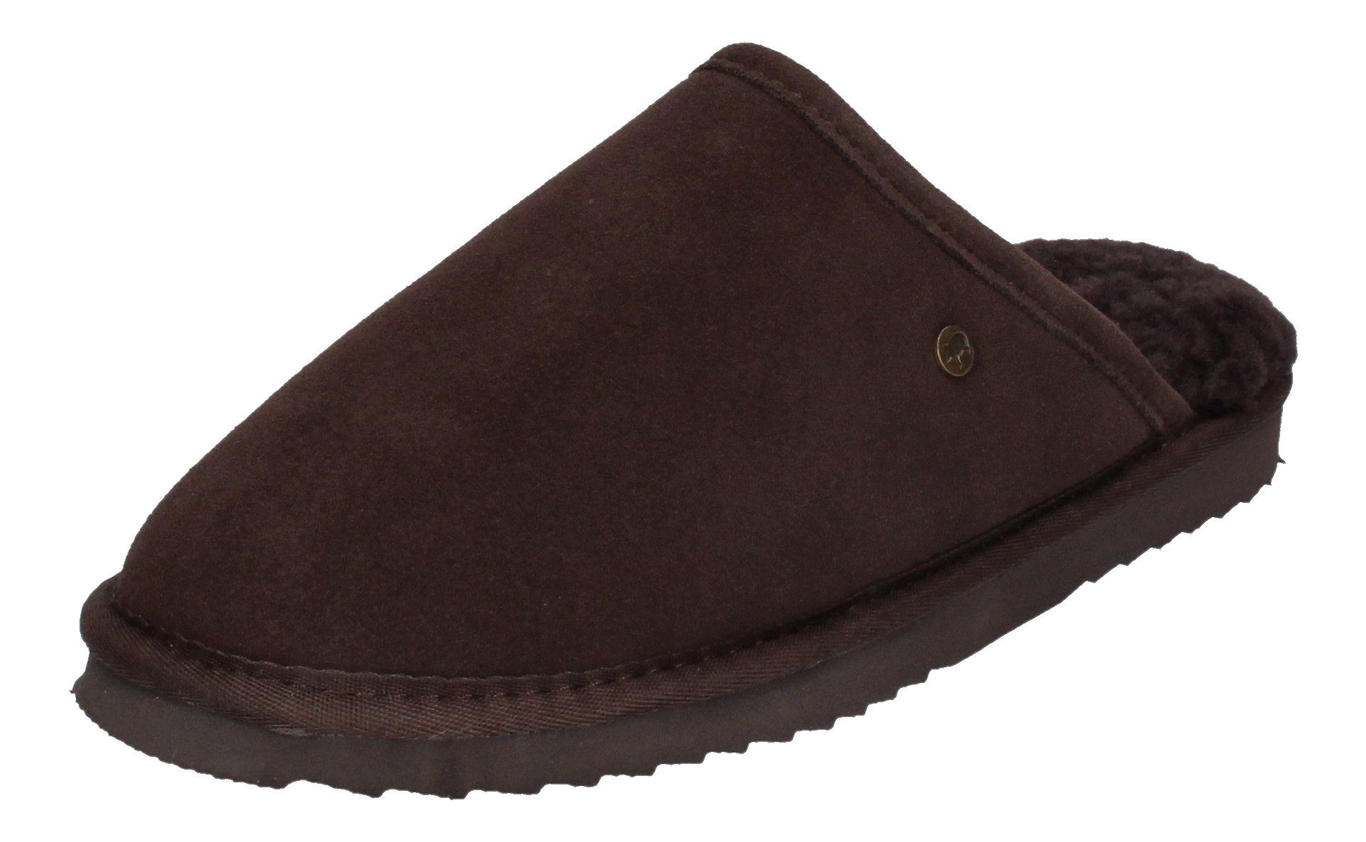 WARMBAT Classic Suede Hausschuh Braun 65 Choco