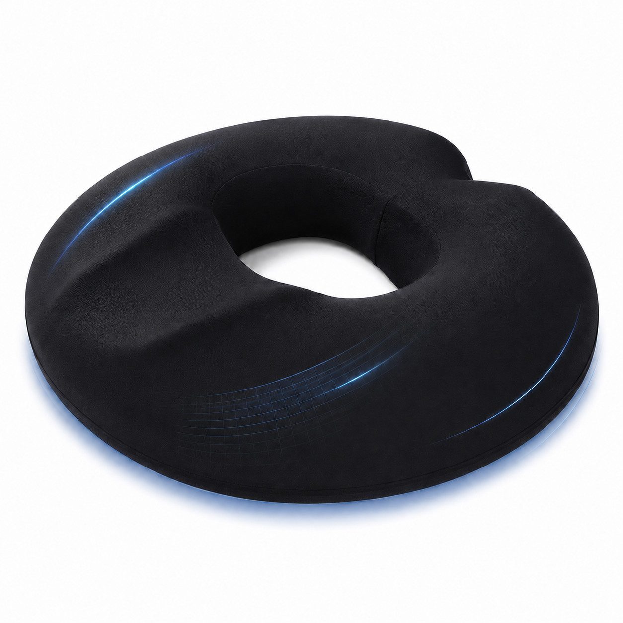Kityhome Sitzkissen Orthopädisches Sitzkissen, Doppel-U-Form, Memory Foam, Hämorrhoiden, 46x39x8cm,geeignet für Bürostuhl,Autositz,Steißbeinschmerzen