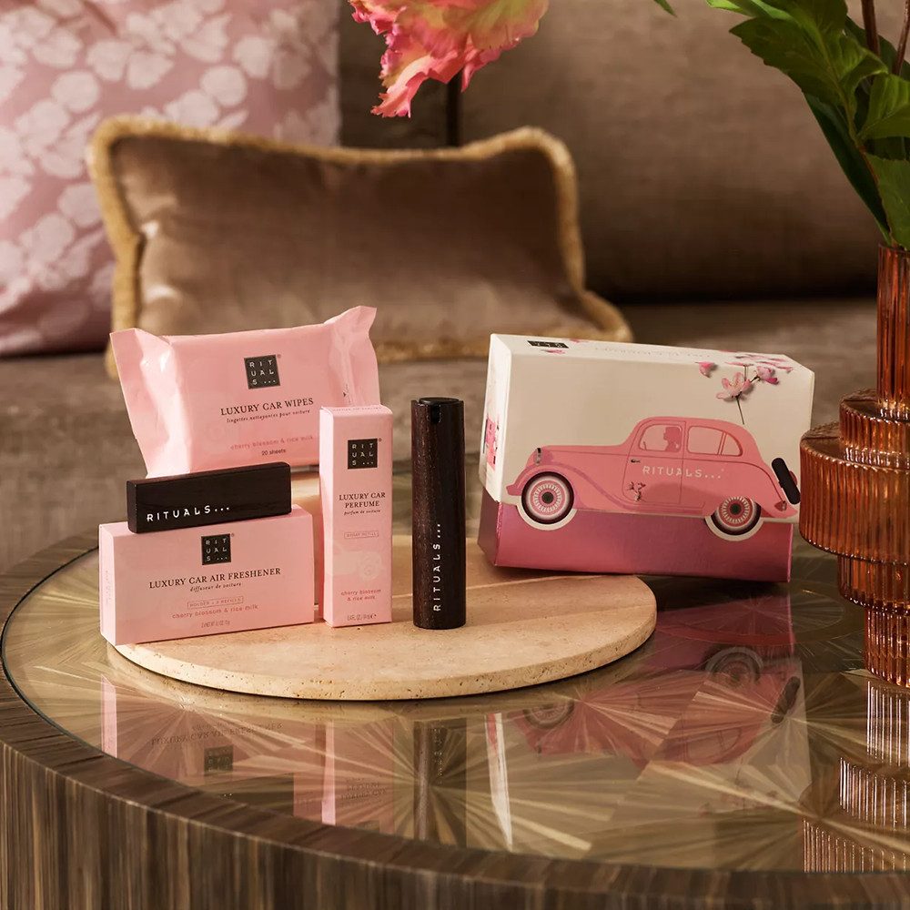 Rituals Pflege-Geschenkset Rituals The Ritual of Sakura Car Gift Set, 3-tlg., Autoparfum, Halterung, Reinigungstücher & Air Freshener