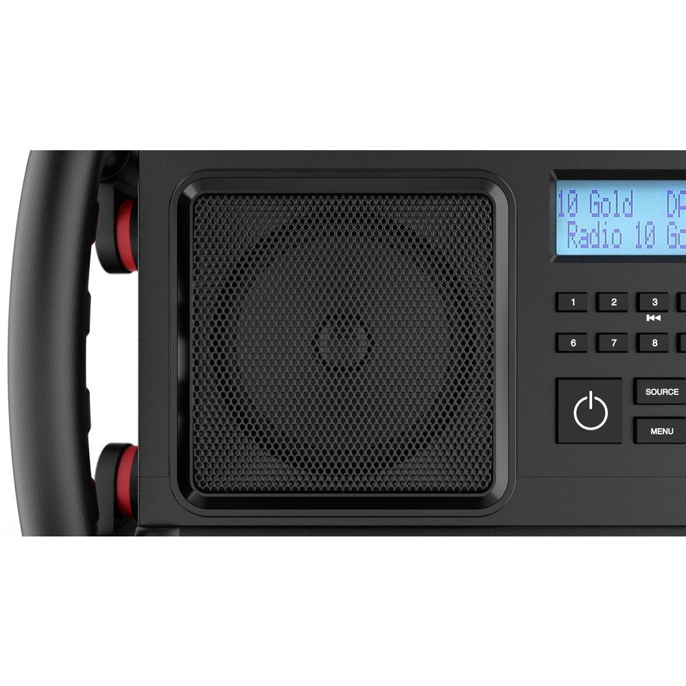 Baustellenradio UKW ROCKBOX Bluetooth® AUX, DAB+, stoßfest PerfectPro Radio PerfectPro