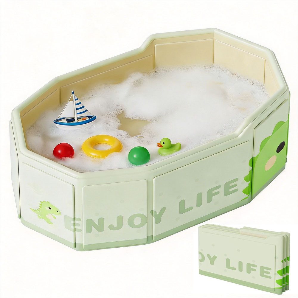 AFKSMILE Babybadewanne Baby Badewanne, Tragbare Klappbare Kinderbadewanne mit Abflussloch