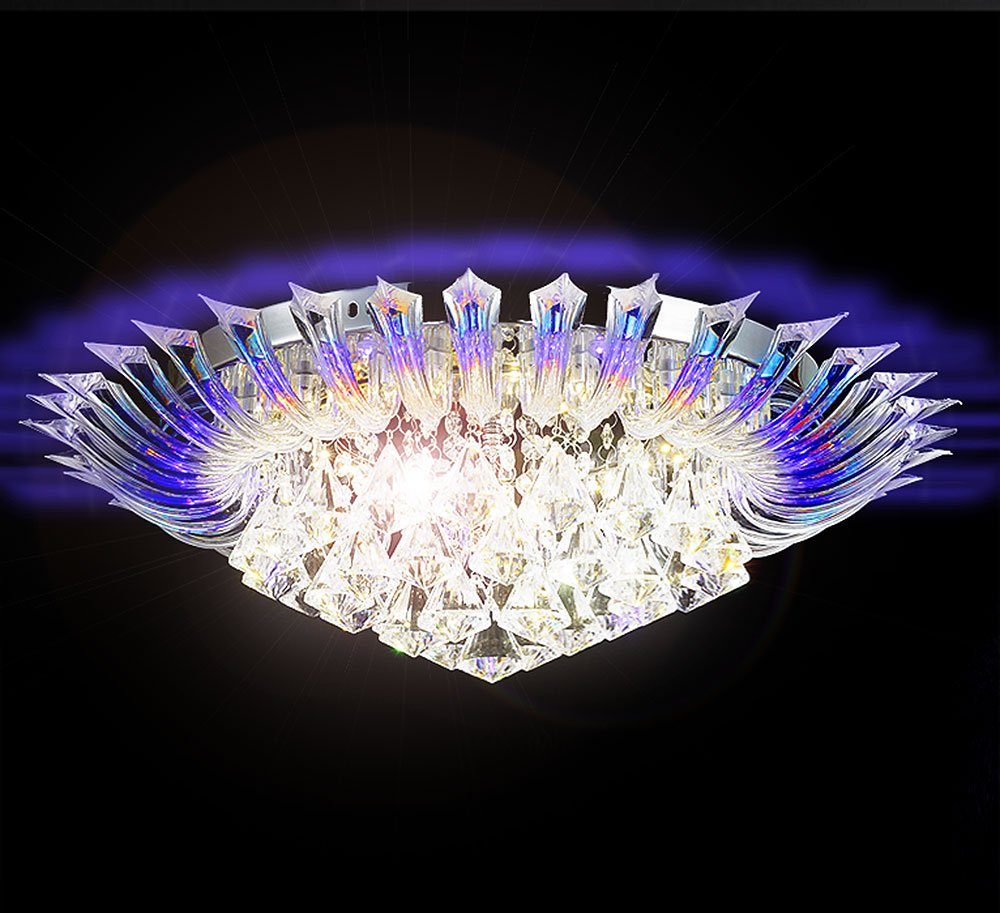 Lewima LED Deckenleuchte »Andromeda«, Farbwechsel Kristall Deckenlampe  Leuchte Lampe für Wohnzimmer, Ø60cm Durchmesser, 6x G9 inkl. Led  Leuchtmittel und Fernbedienung online kaufen | OTTO