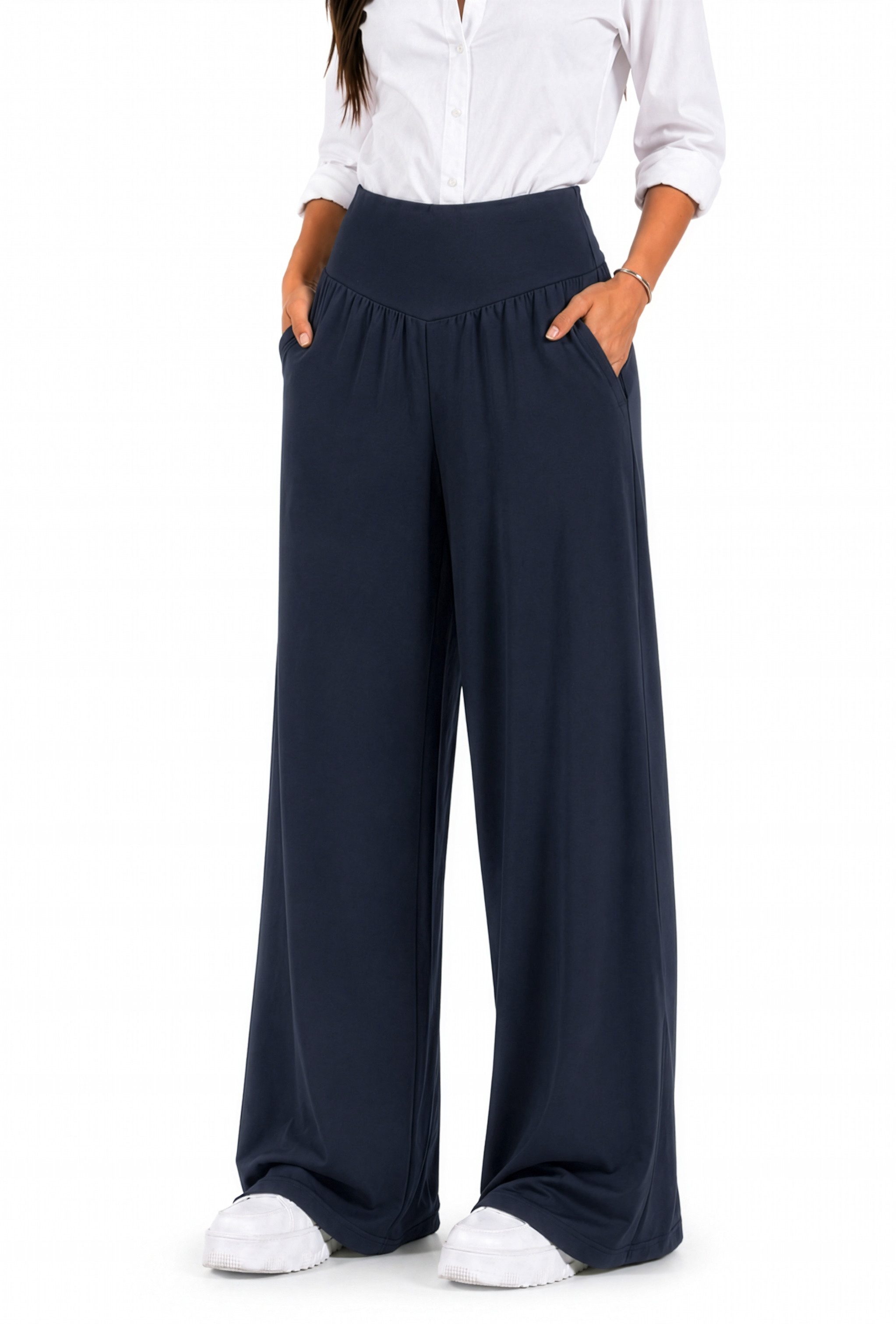 Smilodox Jogginghose Jorina, Sporthose, Wide Leg, High Waist, für Gym & Freizeit weites Bein, Loose Fit, Stretch, für Fitness & Streetwear