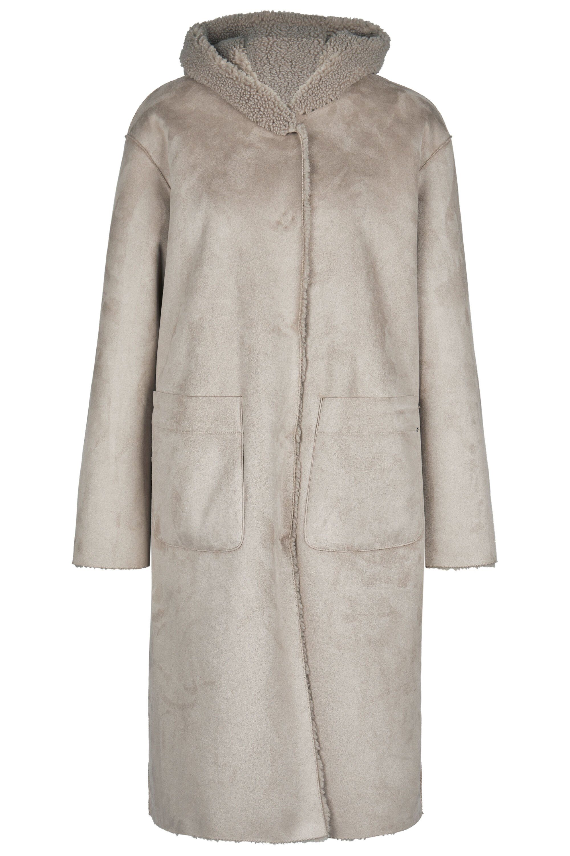 White Label Wintermantel mit angeschnittener Kapuze günstig online kaufen