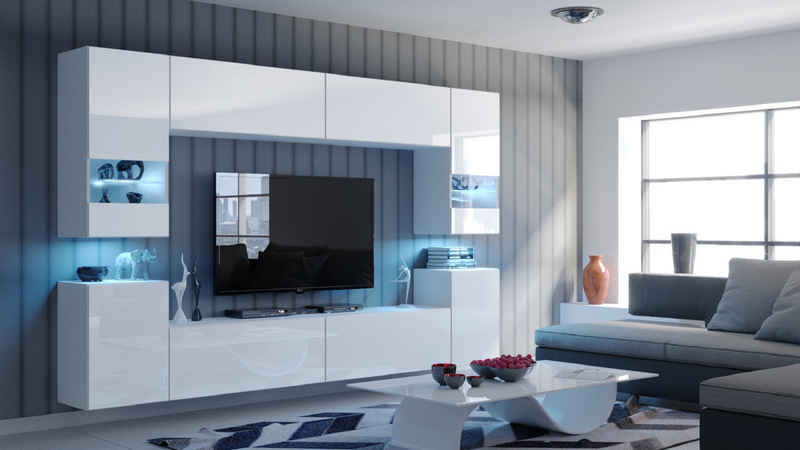ROYAL24_MARKT Wohnwand - Neueste Designs und Konzepte für Ihr Zuhause., (Premium -, 1-St., Future 27), Elegante Polstermöbel - Komfortabel und stilvoll.