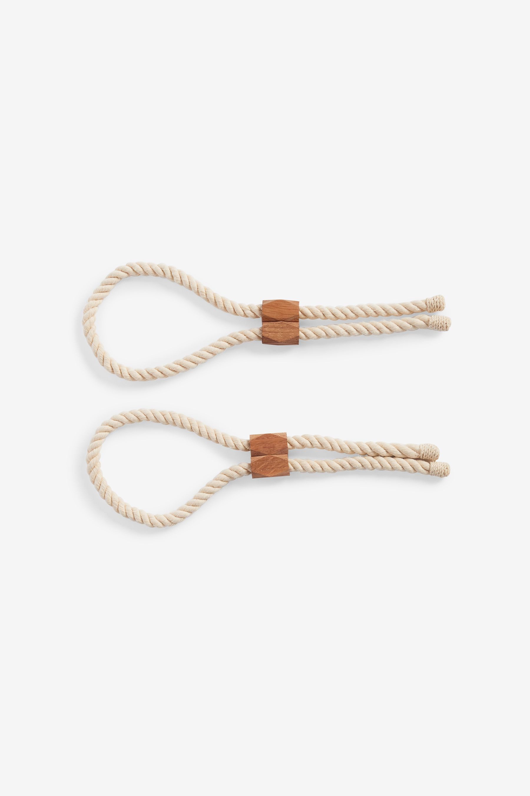 Raffhalter 2er-Set Raffhalter, Magnetseil und Holz