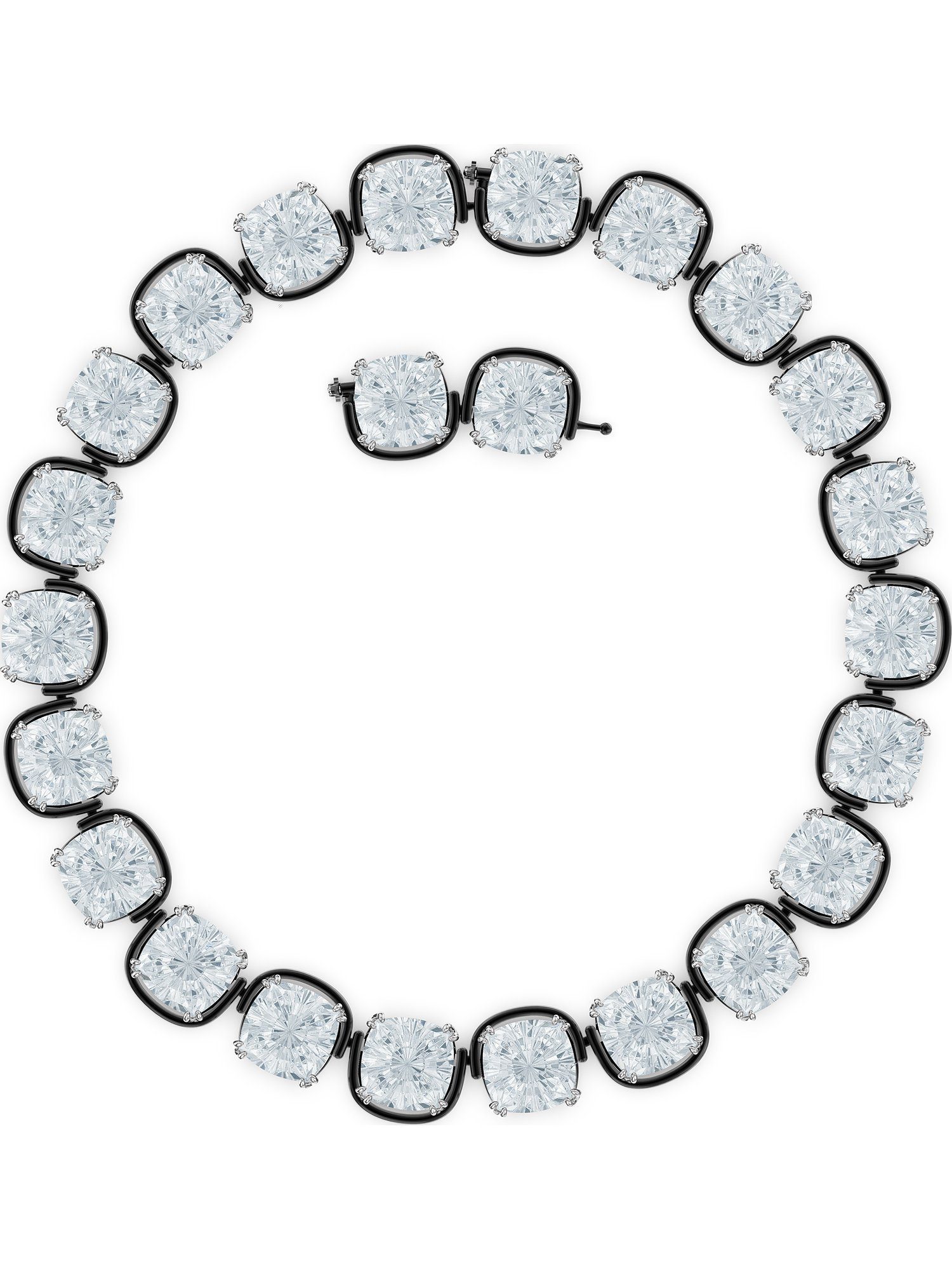 Swarovski Collier »Harmonia Halsband, Kristalle im Cushion-Schliff,  5600942«, mit Swarovski® Kristall
