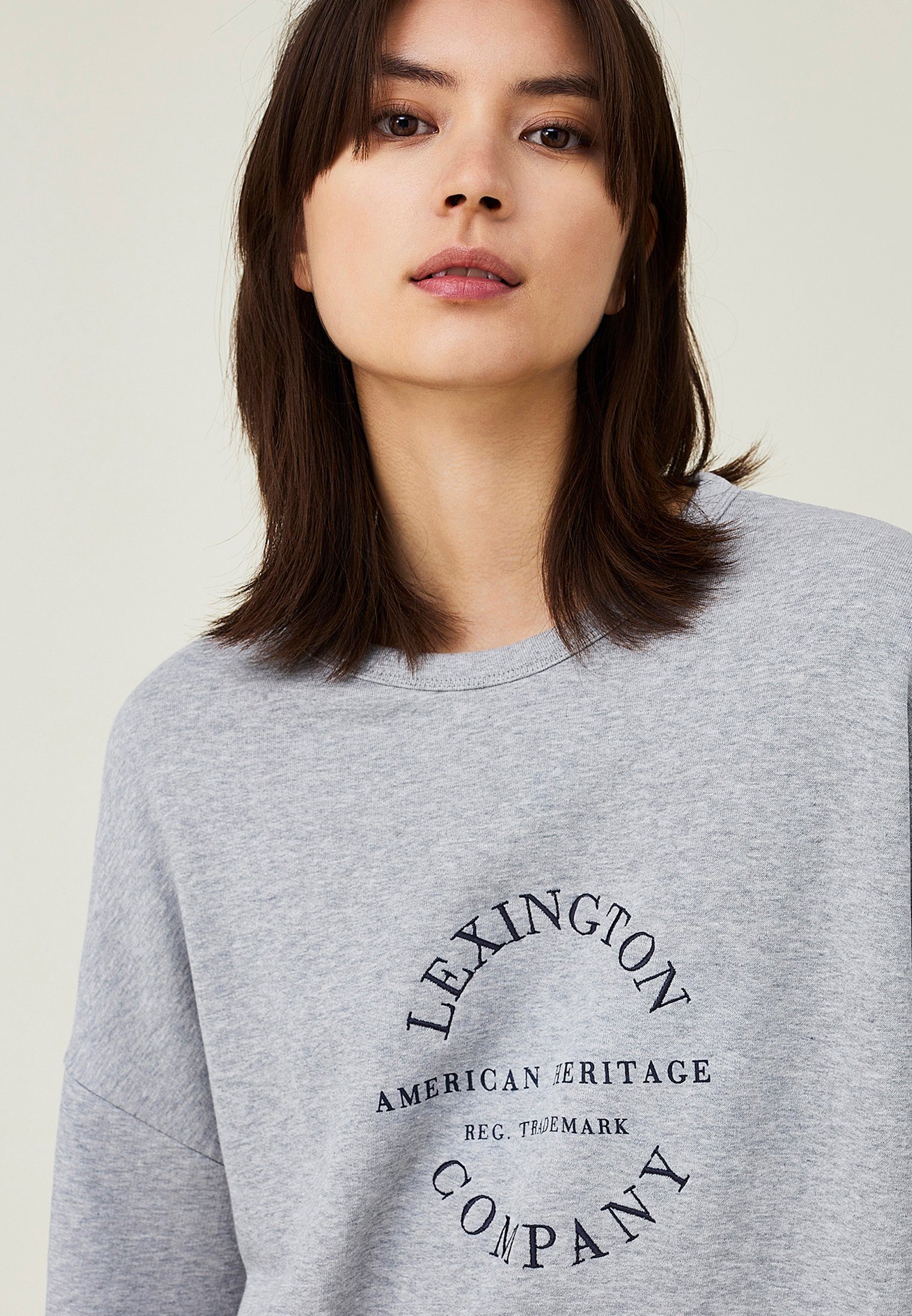 GRAY MELANGE Cotton Kibby Lexington Sweatshirt