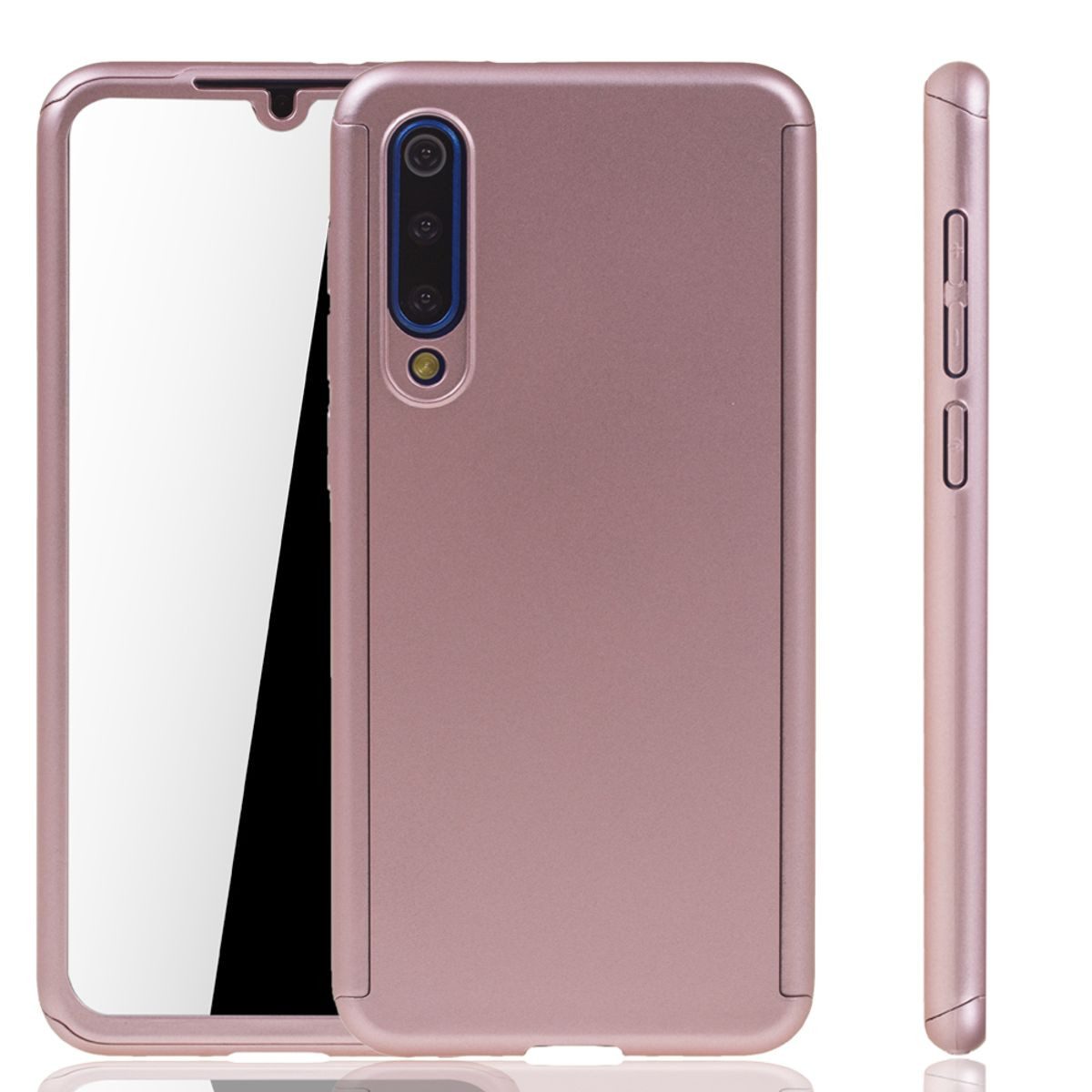 König Design Handyhülle Xiaomi Mi 9 SE, Xiaomi Mi 9 SE Handyhülle 360 Grad Schutz Full Cover Rosa