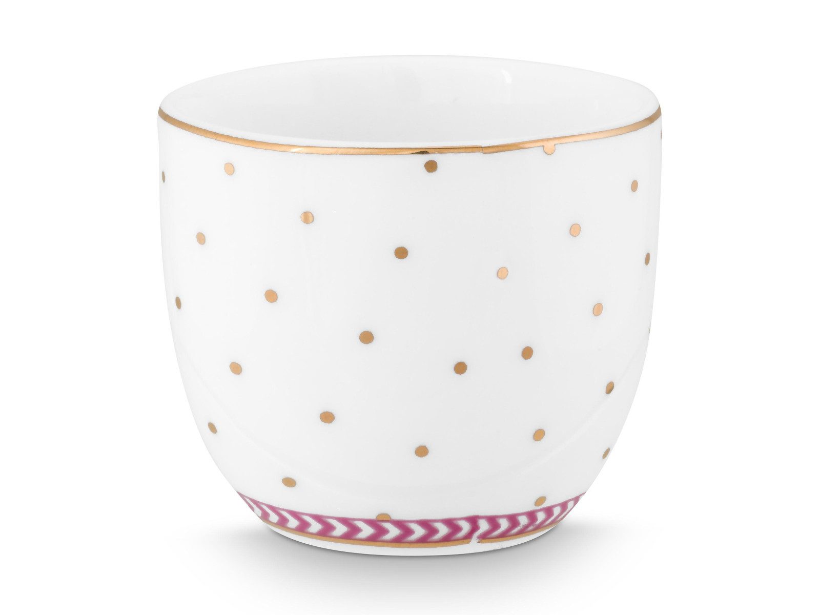PiP Studio Eierbecher Jolie Dots Gold Pink Eierbecher 7cm