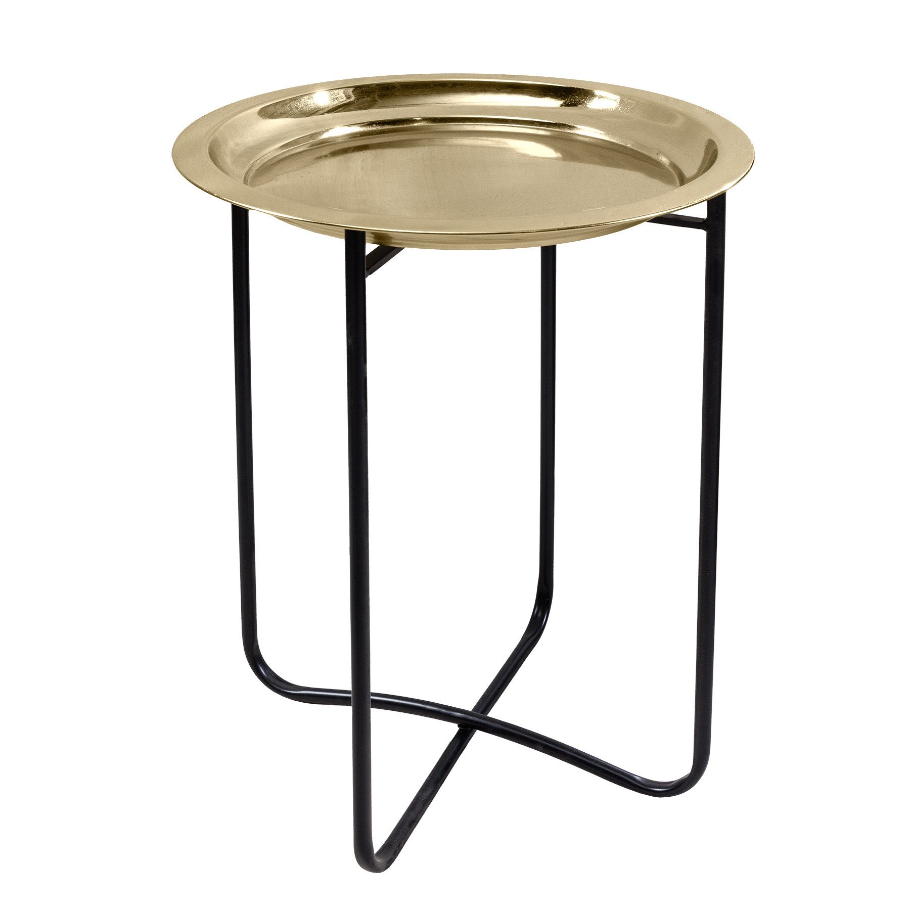 riess-ambiente Beistelltisch CASABLANCA 50cm messing gold / schwarz · Wohnz günstig online kaufen