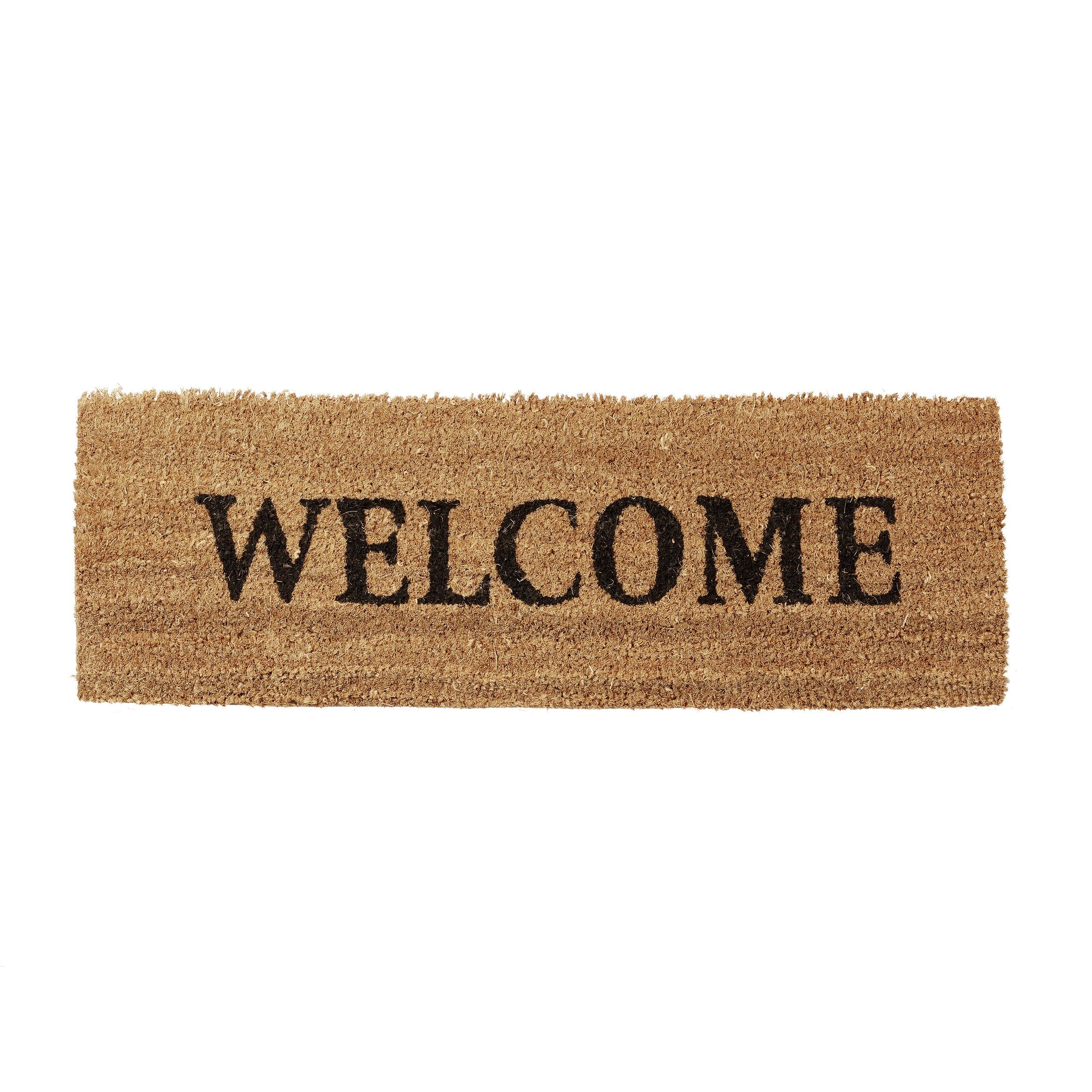 relaxdays Fußmatte schmal WELCOME, Höhe: 15 günstig online kaufen