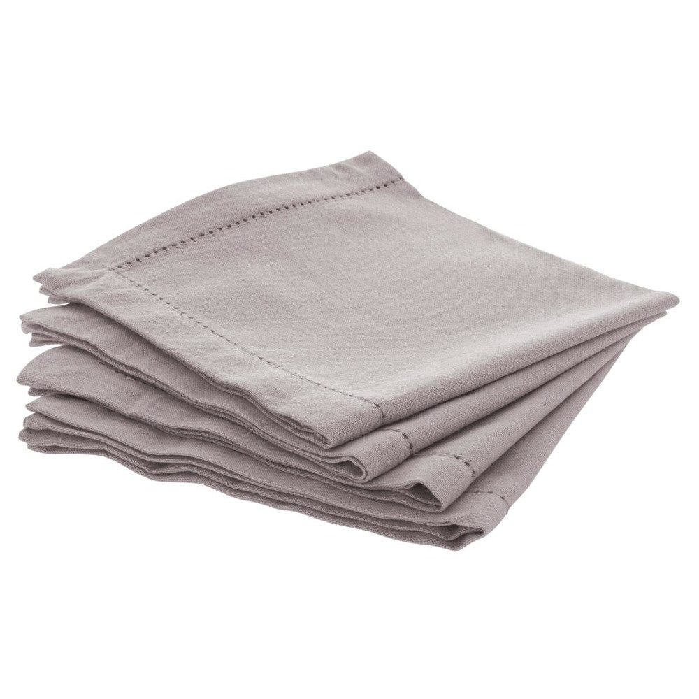 Atmosphera Créateur d'intérieur Stoffserviette Baumwollservietten CHAMBRAY, 4 Stück, 40 x 40 cm