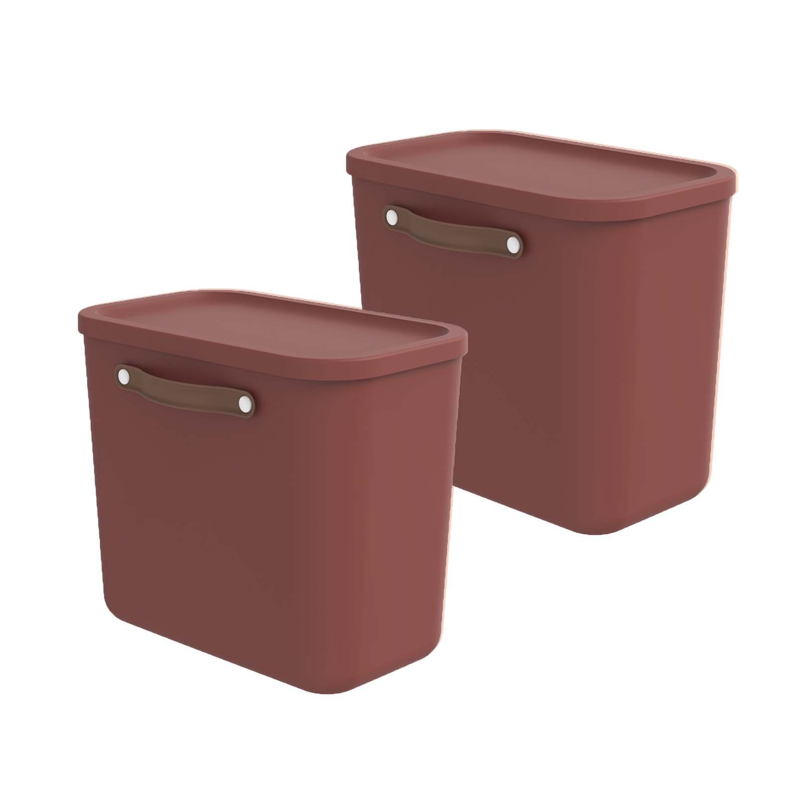 Aufbewahrungsbox 2er-Set Kiste mit Deckel Maloja 25l