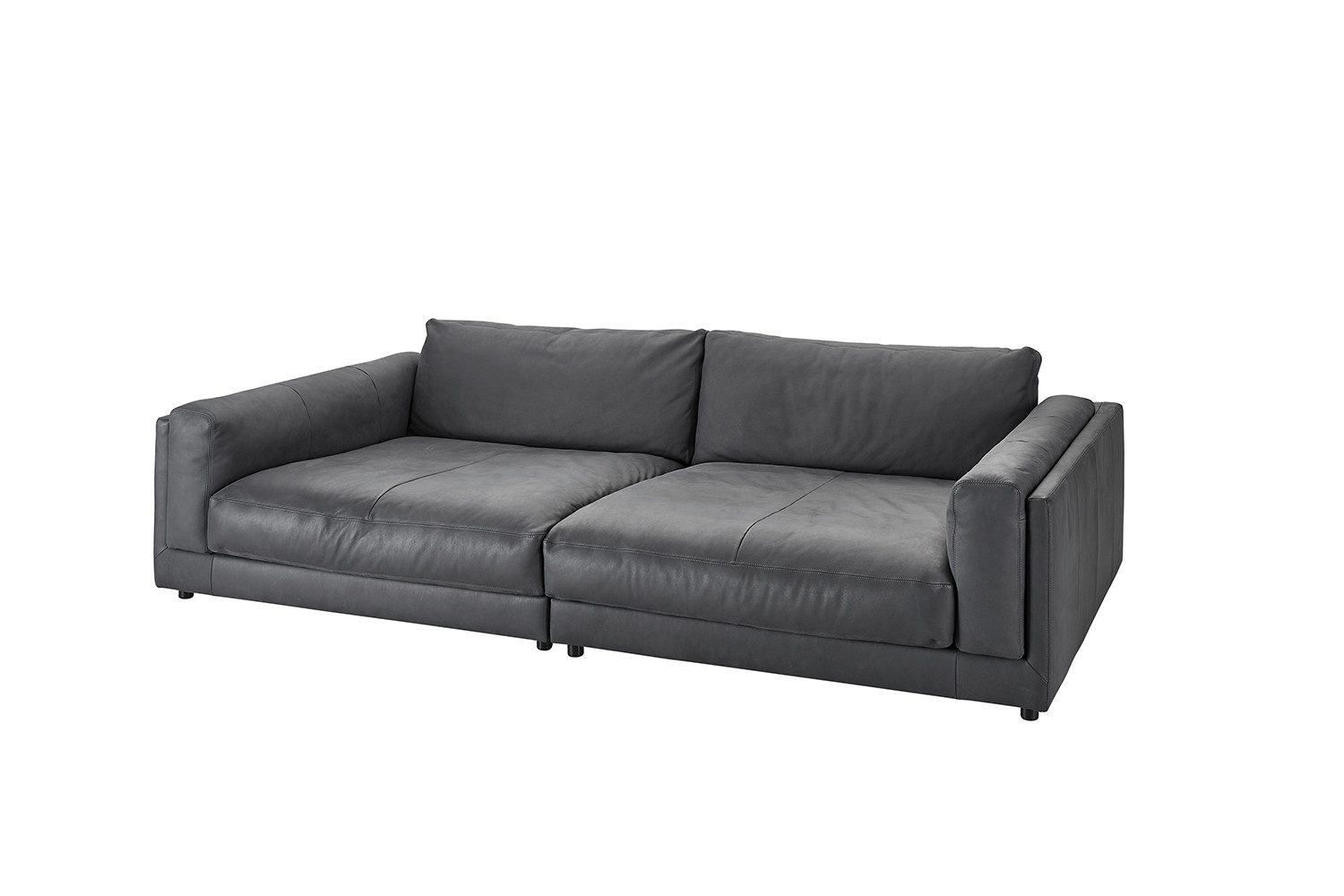 KAWOLA Big-Sofa RAINA, Couch Cord oder Leder verschiedene Farben 254x150 cm