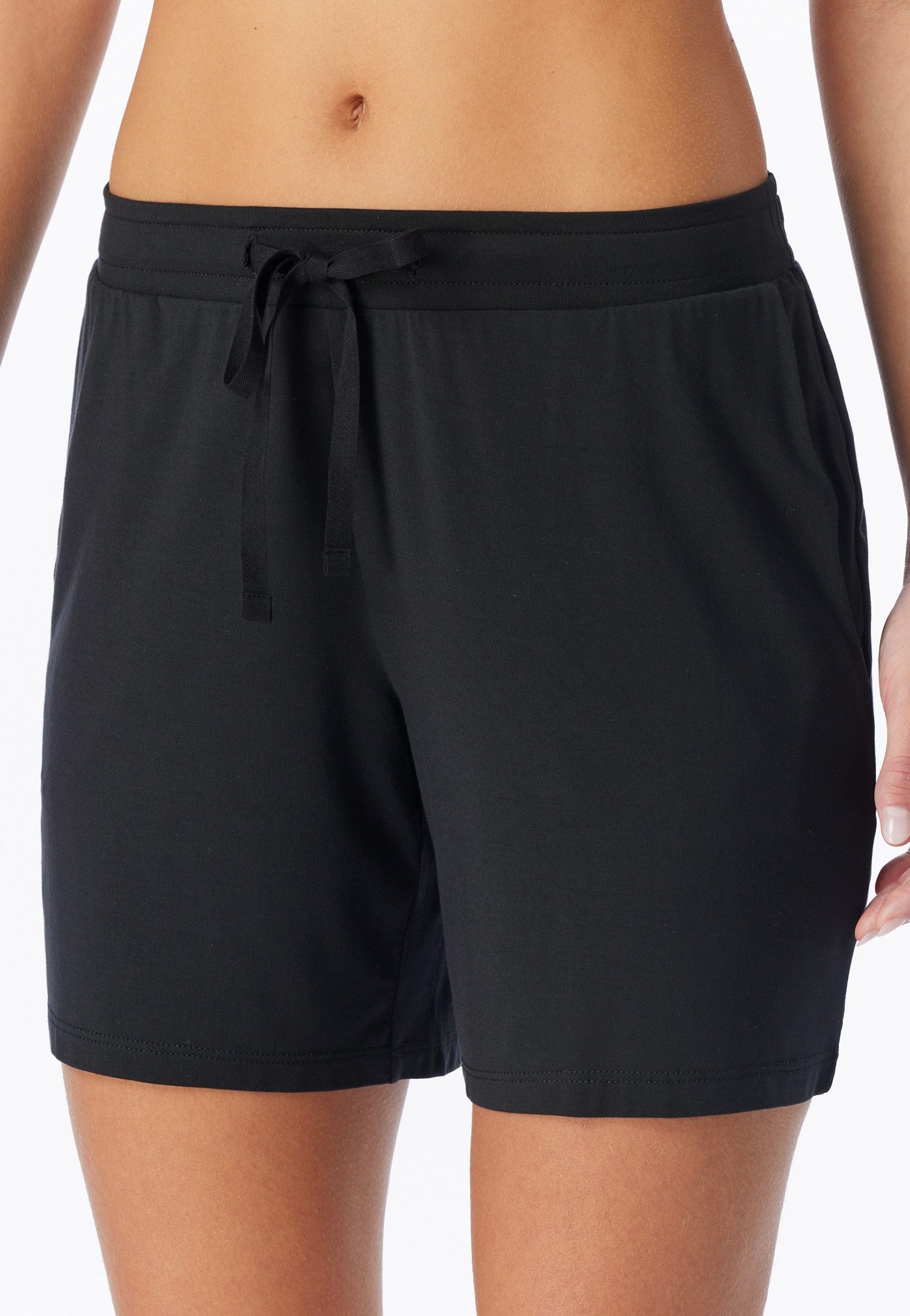 Schiesser Pyjamashorts Mix + Relax Bund mit Bindeband, Modalmix, Single-Jersey Qualität