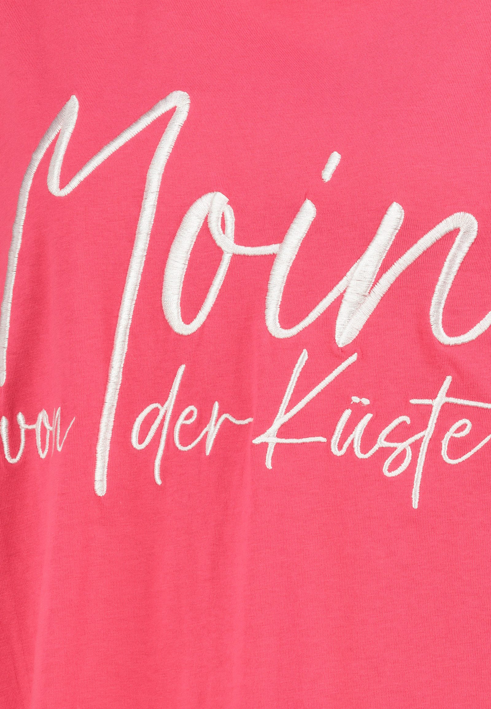 Eight2Nine T-Shirt Damen Baumwoll T-Shirt im Marine Look Kurzarmshirt mit maritimen Statement Prints