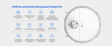 EZVIZ Nass-Trocken-Saugroboter RS2, 65,00 W, beutellos, App-Fernsteuerung, D-ToF Lasernavigation, 3K-Kamera