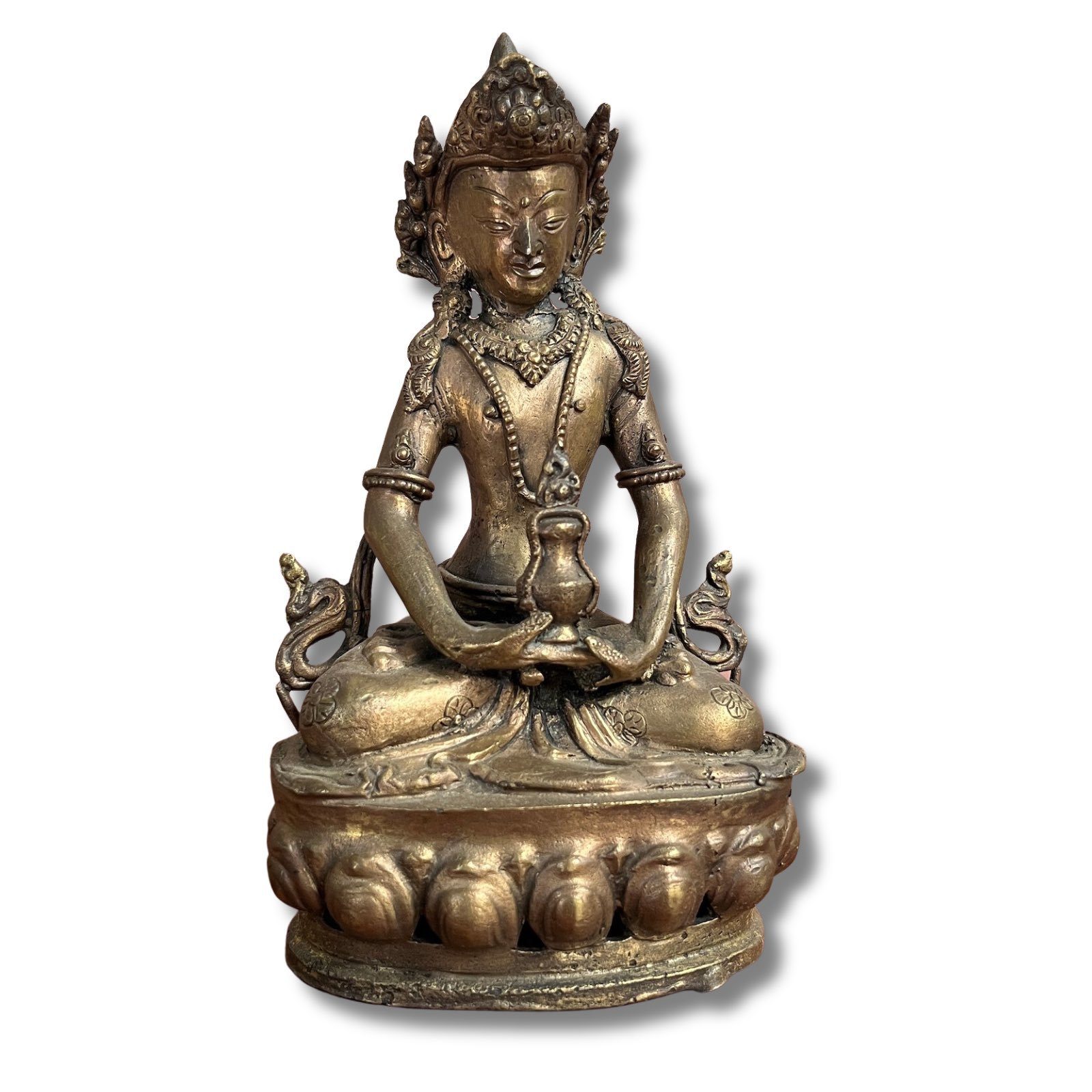 Asien Indien Bronze Amitayus LifeStyle Buddhafigur Skulptur Figur Buddha