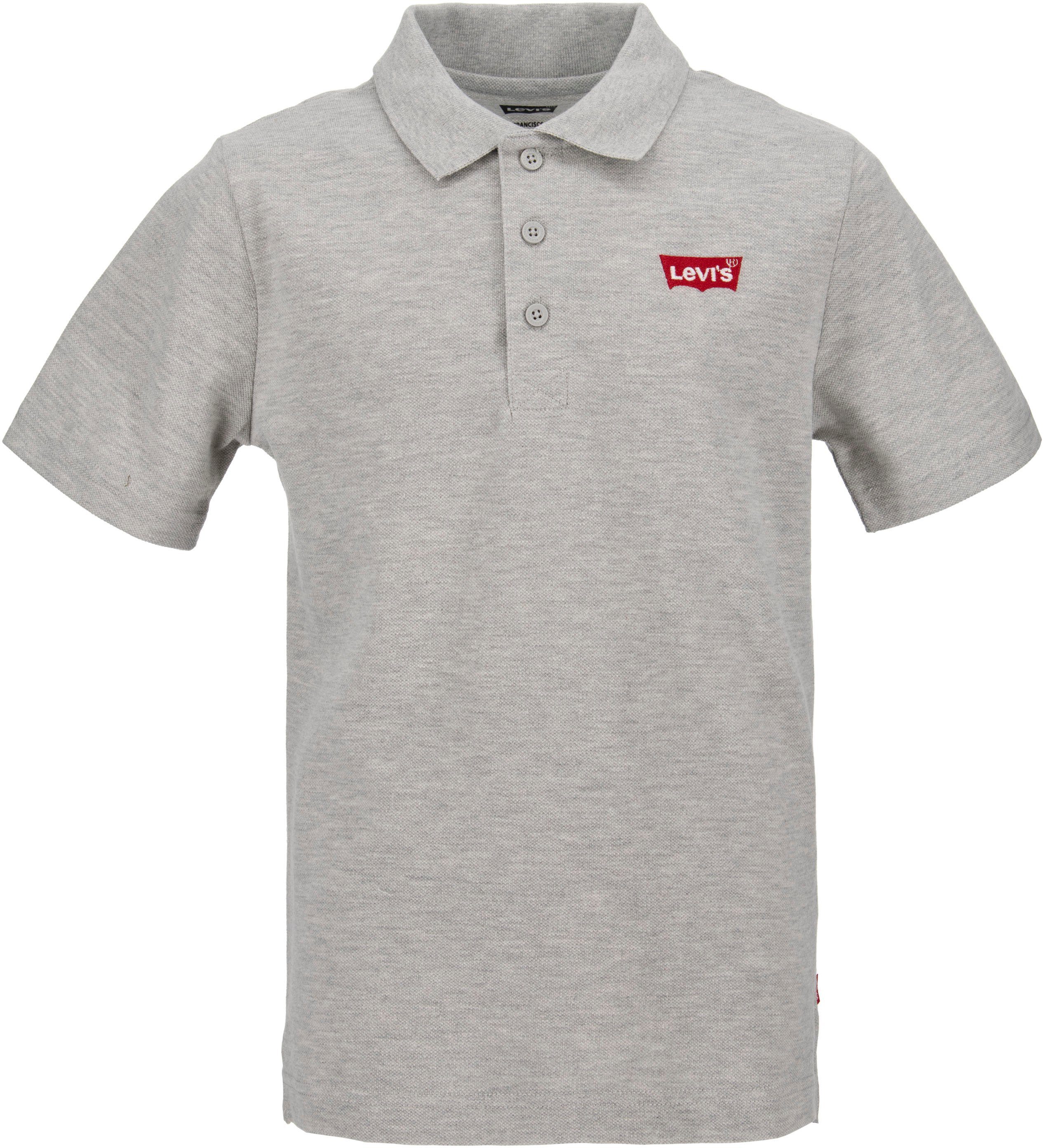 Levi's® Kids Poloshirt LVB TAPE grey heather BACK NECK for light BOYS POLO