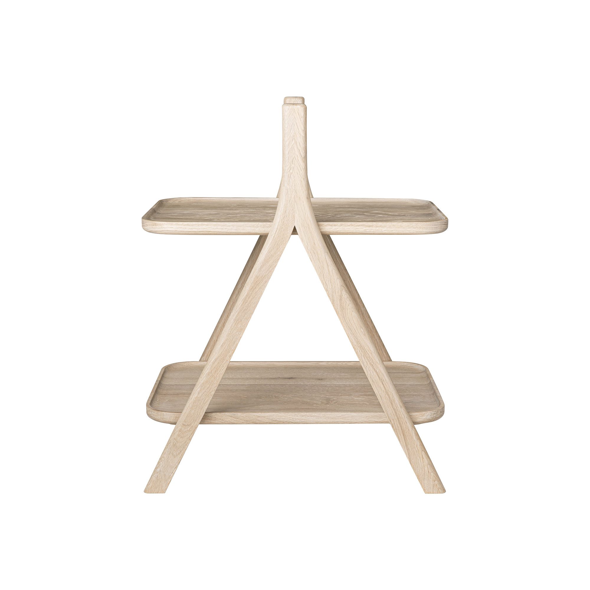 blomus Beistelltisch -ETA- Ablagetisch, Couchtisch, Dekotisch: modernes Design für Zuhause (1 Tisch), Mobiler Beistelltisch, inkl. Tragegriff, Massives Eichenholz