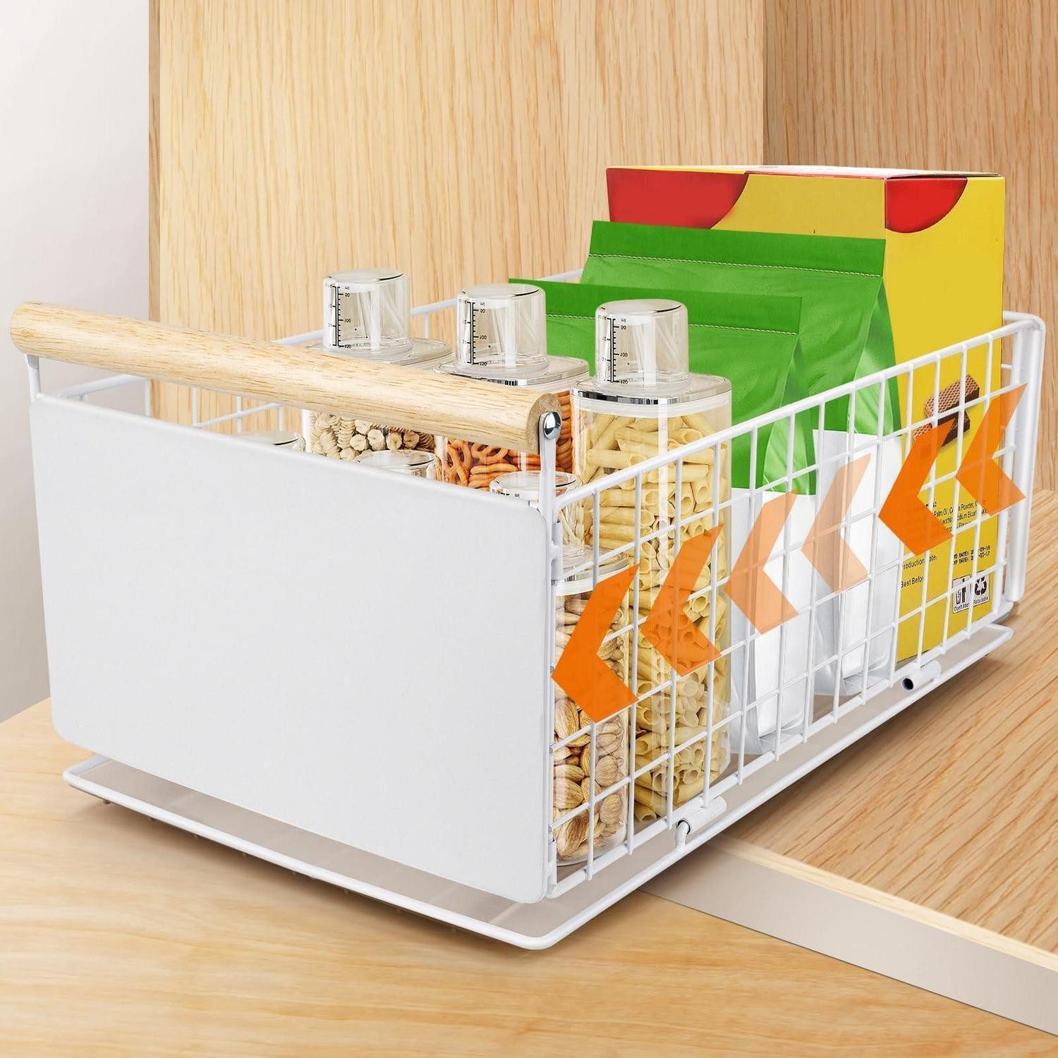 LuxusKollektion Auszug Schublade Küche Ausziehbar Karbonstahl Weiß 40cm (1 St)
