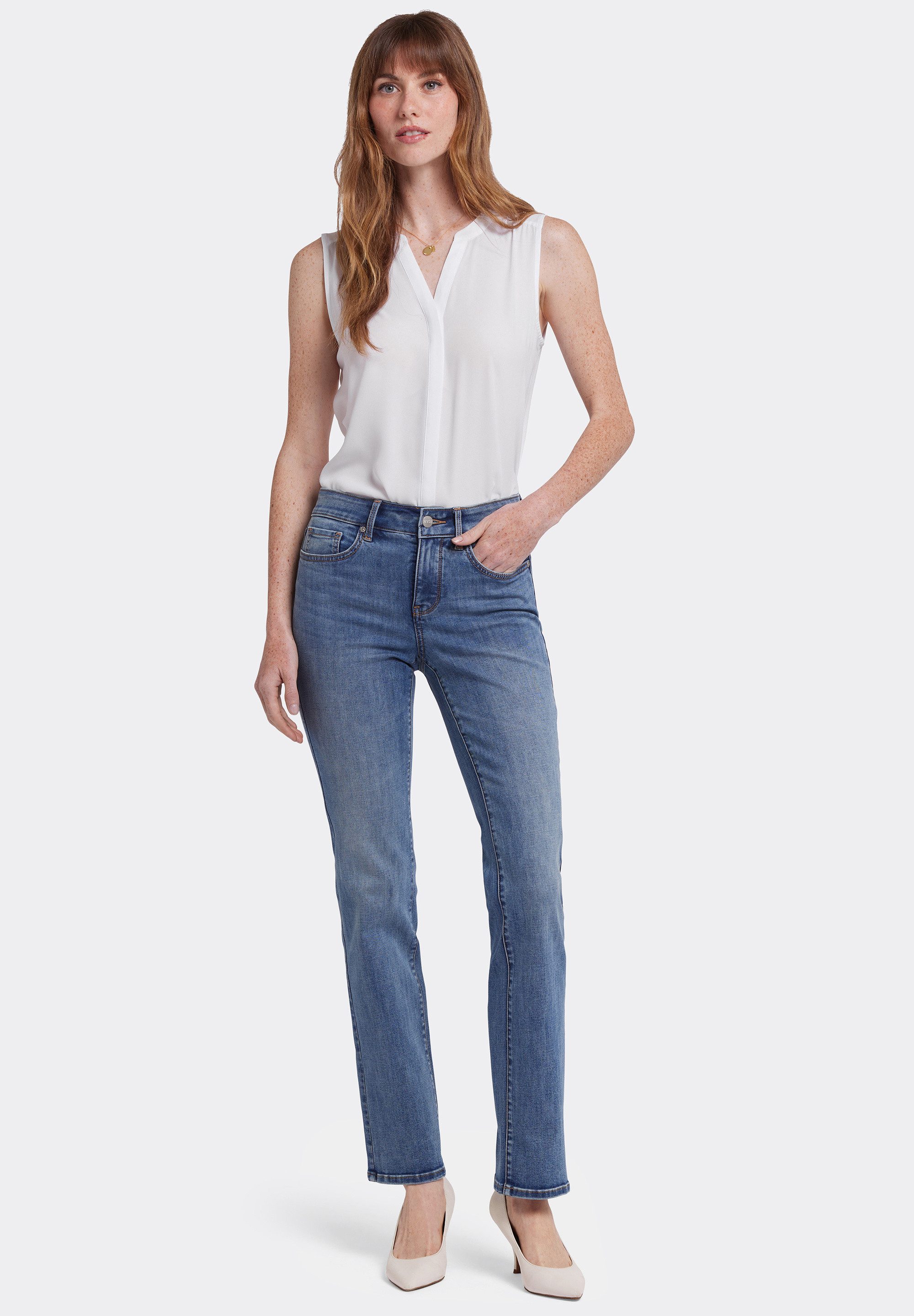 NYDJ Straight-Jeans Marilyn Straight schmeichelhafte Passform