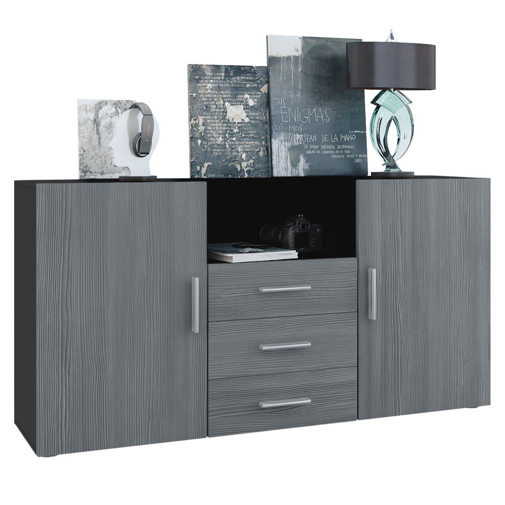 Vladon Sideboard Skadu (Kommode, mit 2 günstig online kaufen