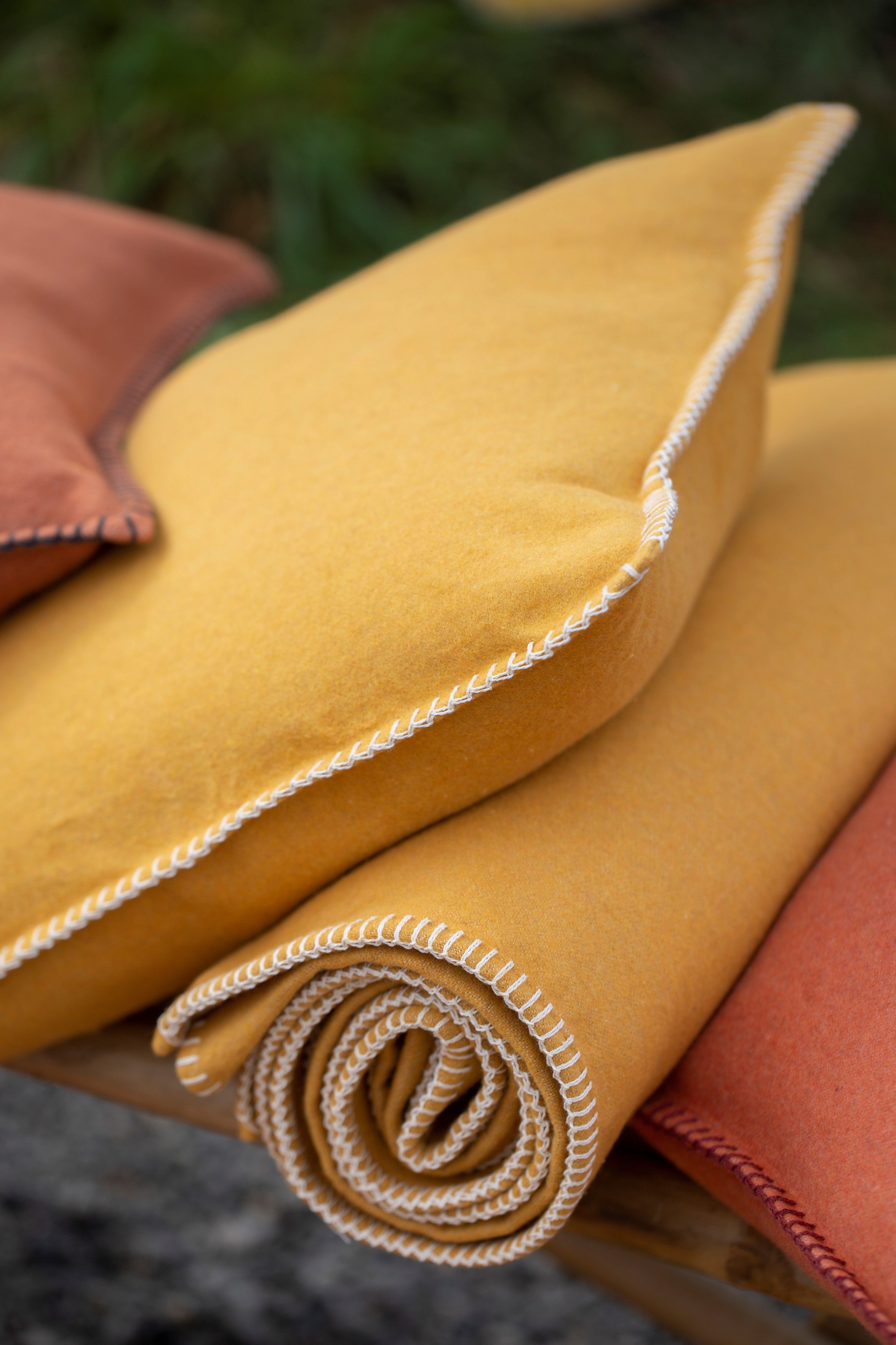 DAVID FUSSENEGGER Kissenbezug Kissenhülle Sylt 'Uni', Flanell günstig online kaufen