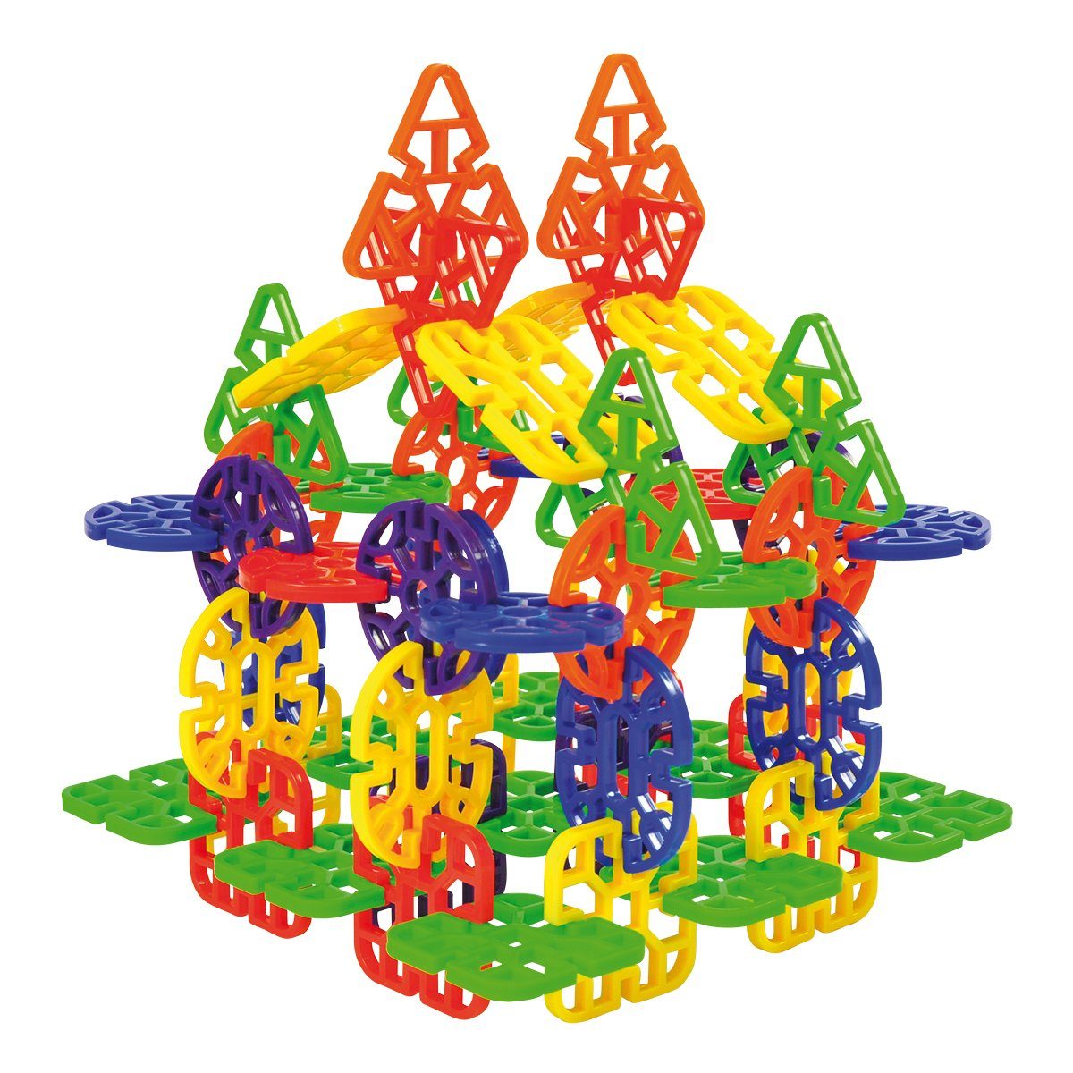 EDUPLAY Lernspielzeug Steckrosetten, 6 Formen & Farben, mit Aufbewahrungsbox (216-St)