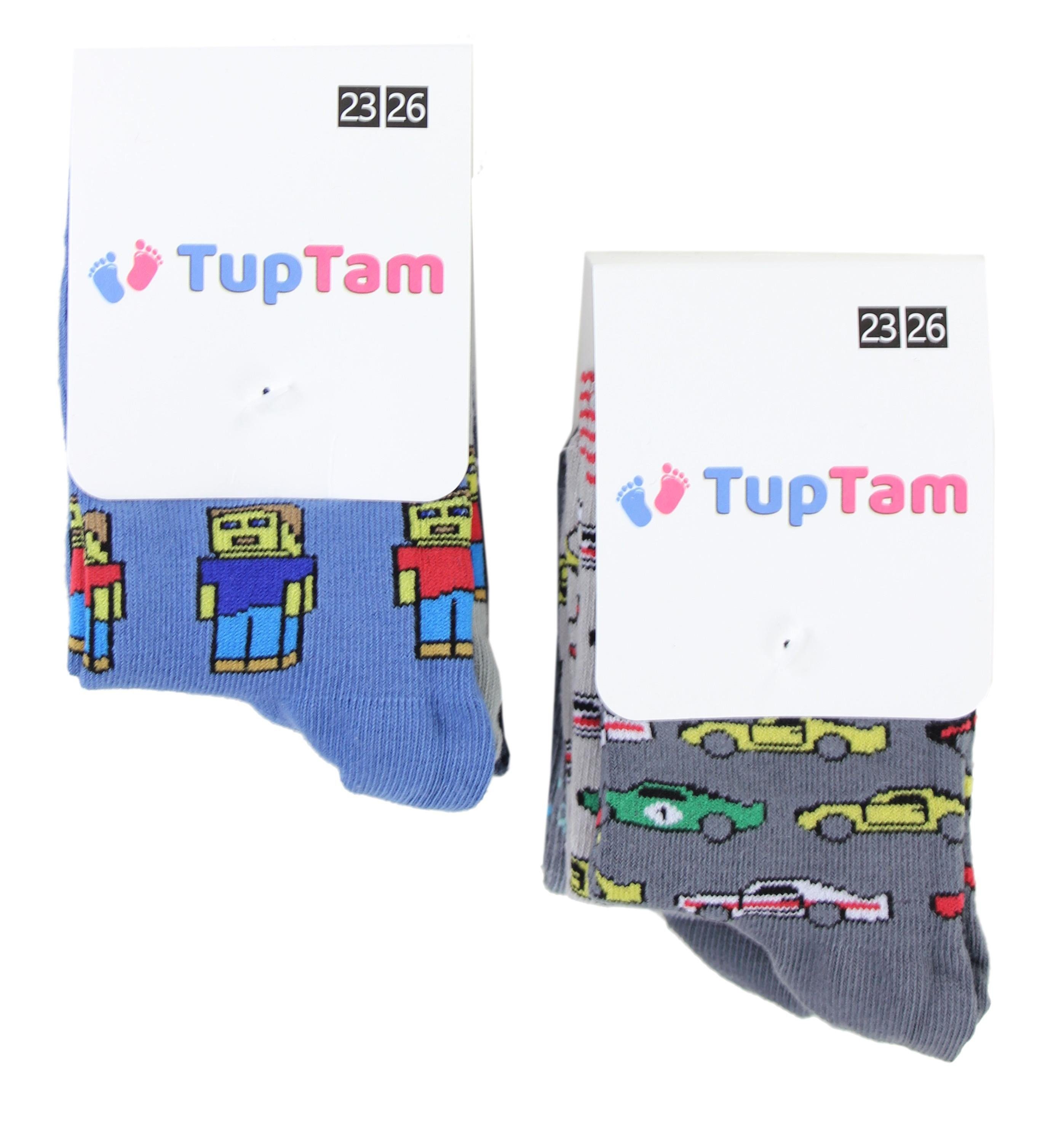 Jungen und Gemustert Mädchen Freizeitsocken TupTam Pack für Bunt TupTam Junge Socken 5 Kinder 6er