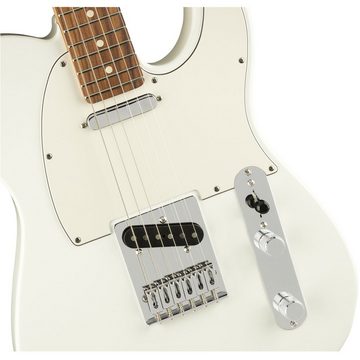 Fender E-Gitarre, Player Telecaster PF Polar White - E-Gitarre