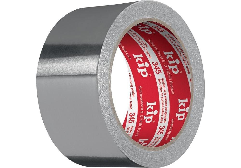 Kip® Klebeband Aluminiumklebeband 345 mit Liner Länge 25 m Breite 50 mm