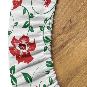 Abakuhaus Tischdecke Rundum-elastische Stofftischdecke, Blumenweinlese Blumen-böhmische Art