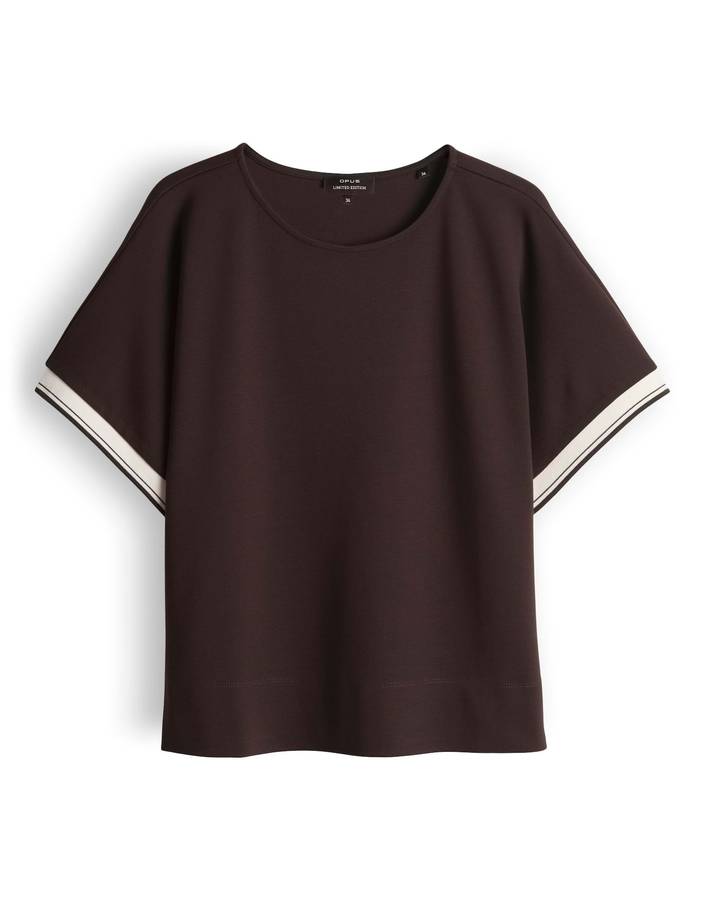 OPUS Sweatshirt Boxy Sweatshirt mit sportlichem Kontrastbündchen Kleine Sei günstig online kaufen