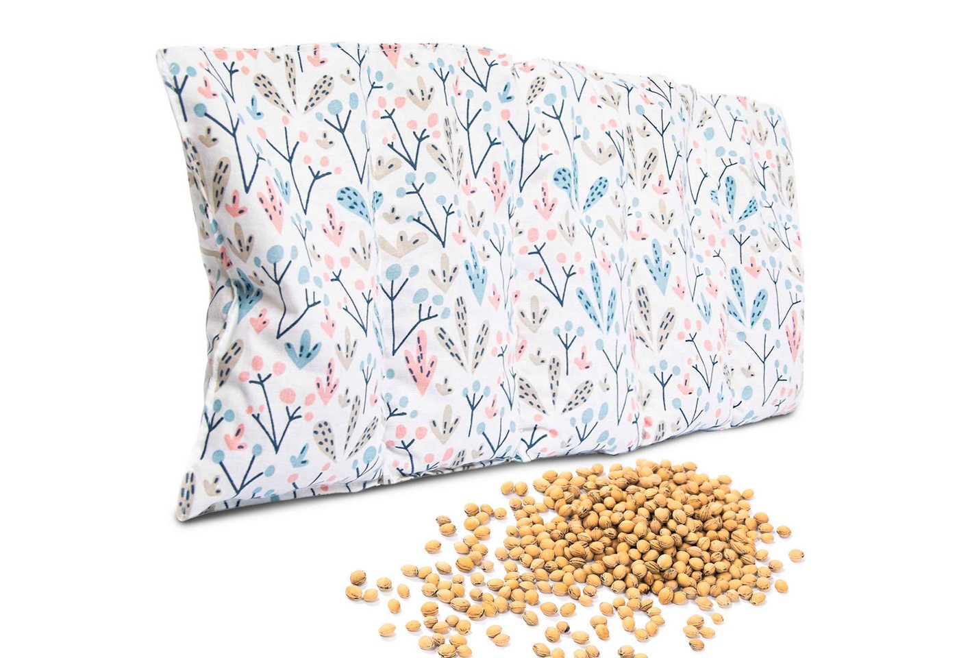 Amilian Kirschkernkissen für Mikrowelle - Kirschkernkissen Nacken Schulter - 55x20 cm, Wärmekompresse - Wärmekissen - Kältekissen, Wärmekompresse, Füllung: 100% Kirschkerne - Bezug: 100% Baumwolle