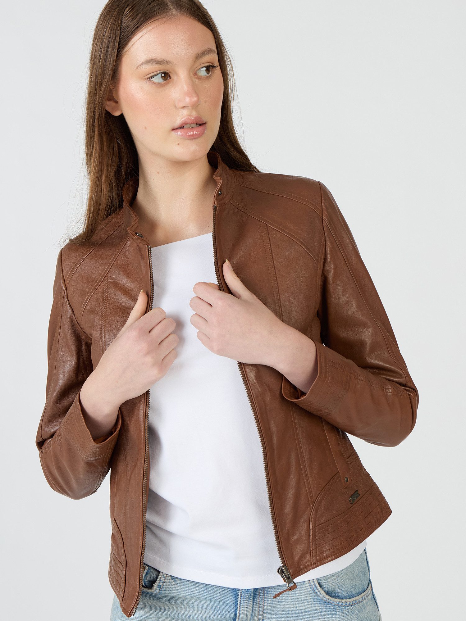 MUSTANG Lederjacke Blanca günstig online kaufen