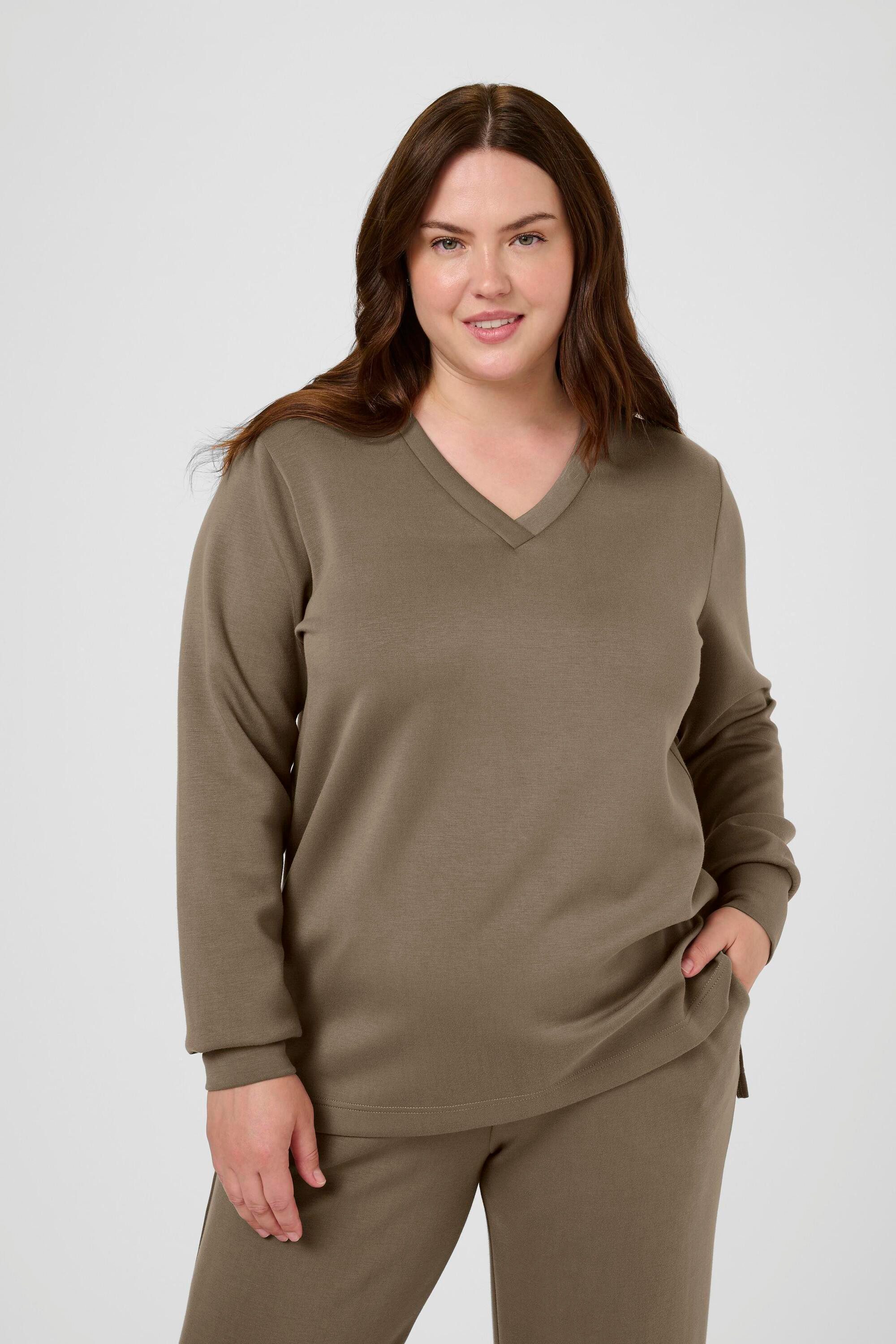 KAFFE Curve Fleecepullover Sweatshirt KCannita plus